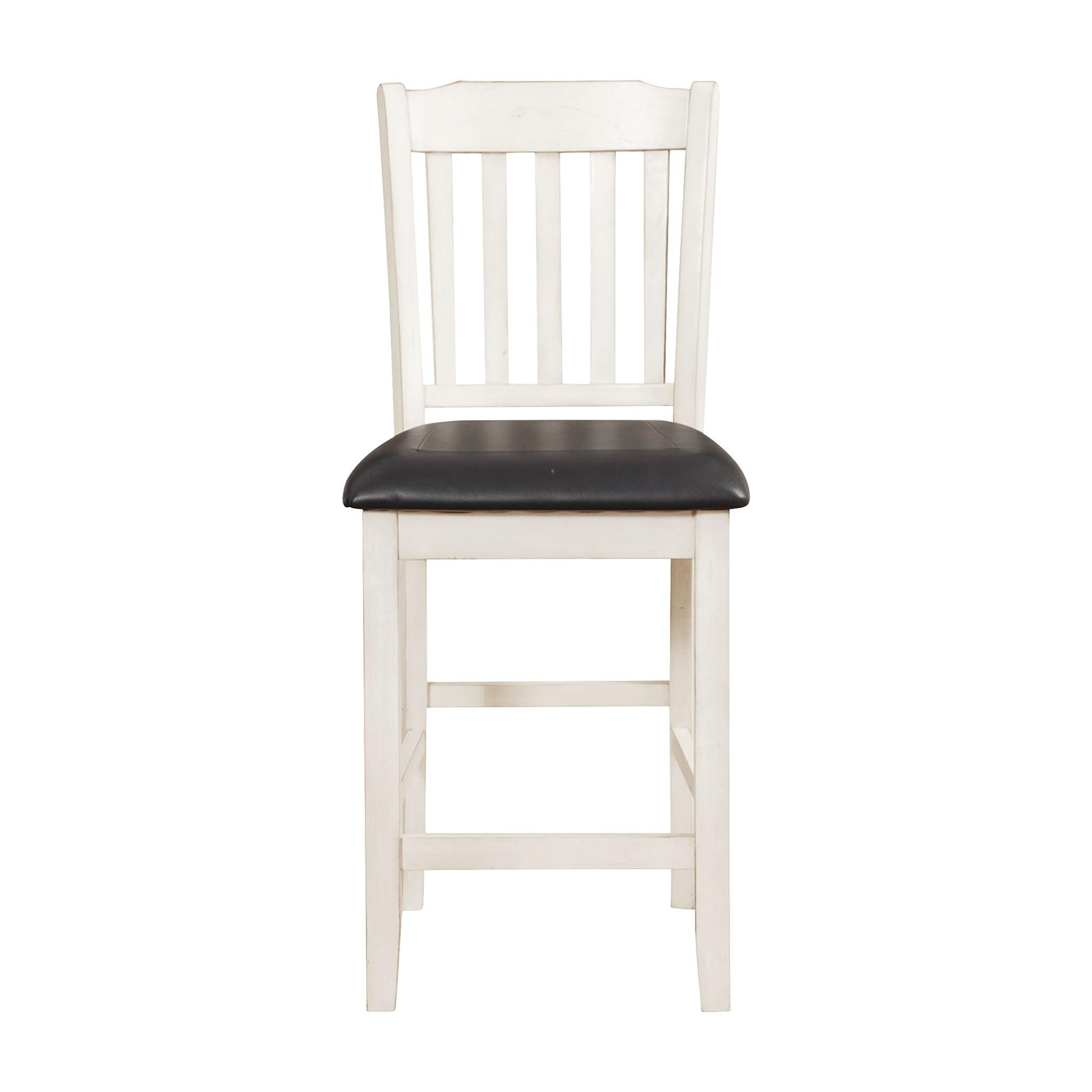 

    
Casual Whitewash Wood Counter Height Chair Set 2pcs Homelegance 5162WW-24 Kiwi
