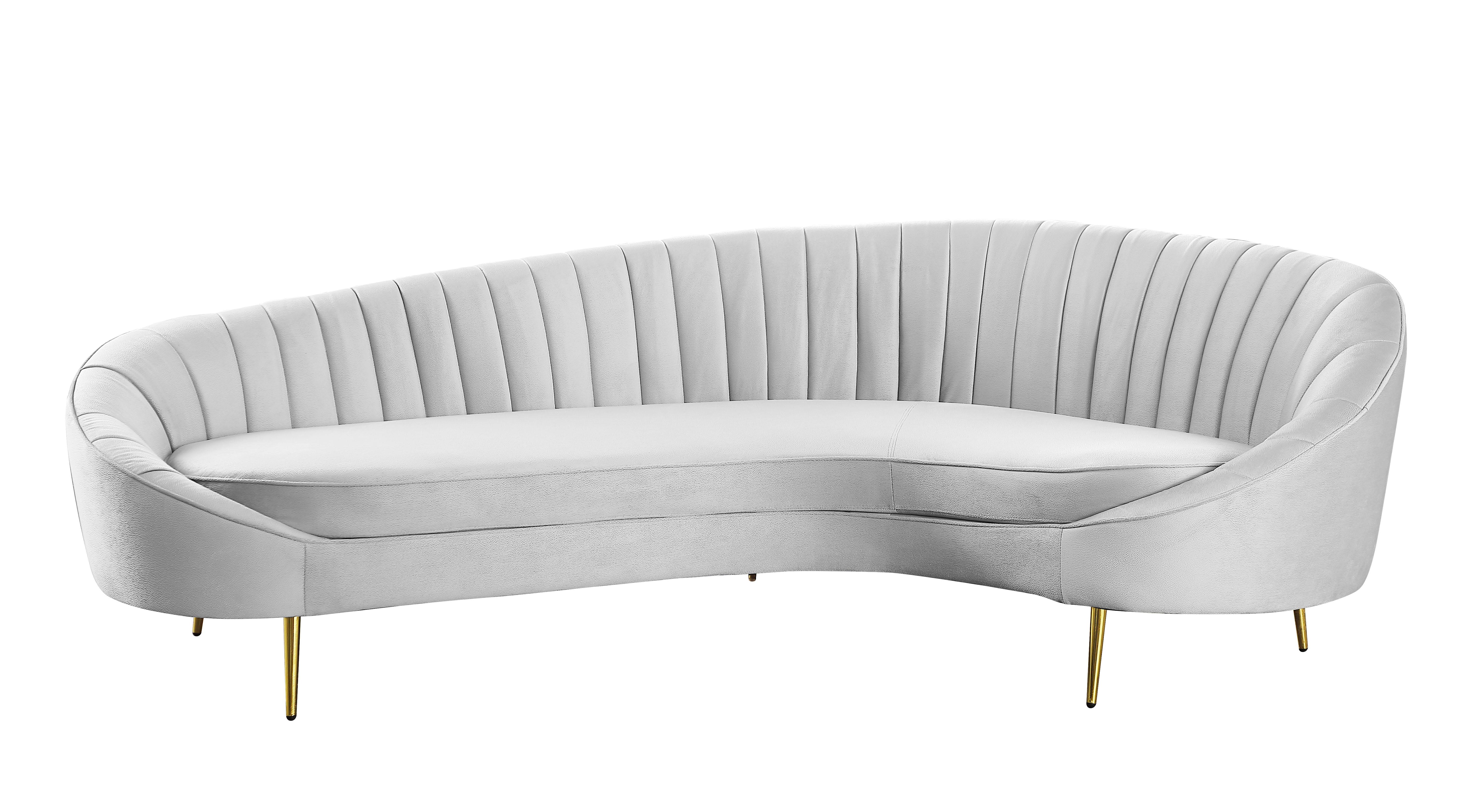 Modern Sofa Dallas DALLAS-SFA-GRY in Gray Microfiber