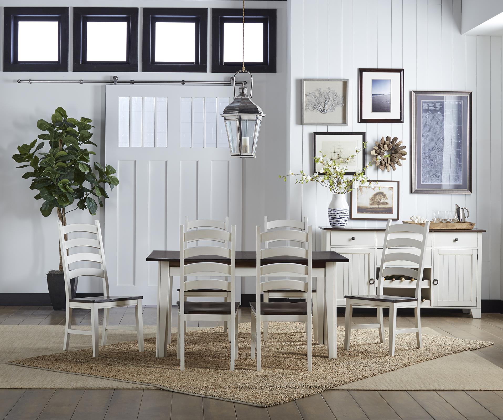 

        
A America Toluca Dining Table Set Coffee/Off-White  00767630087671
