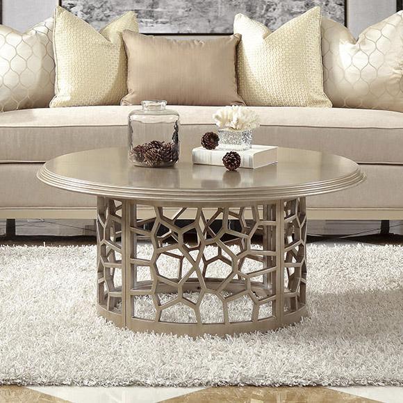 Contemporary Coffee Table HD-8913CHAM – COFFEE TABLE HD-CT8913CHAM in Champagne 