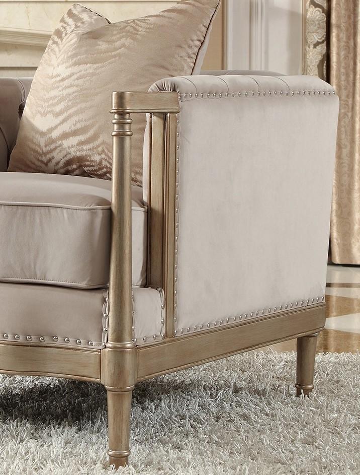 

    
Homey Design Furniture HD-625 Loveseat Champagne HD-625-L
