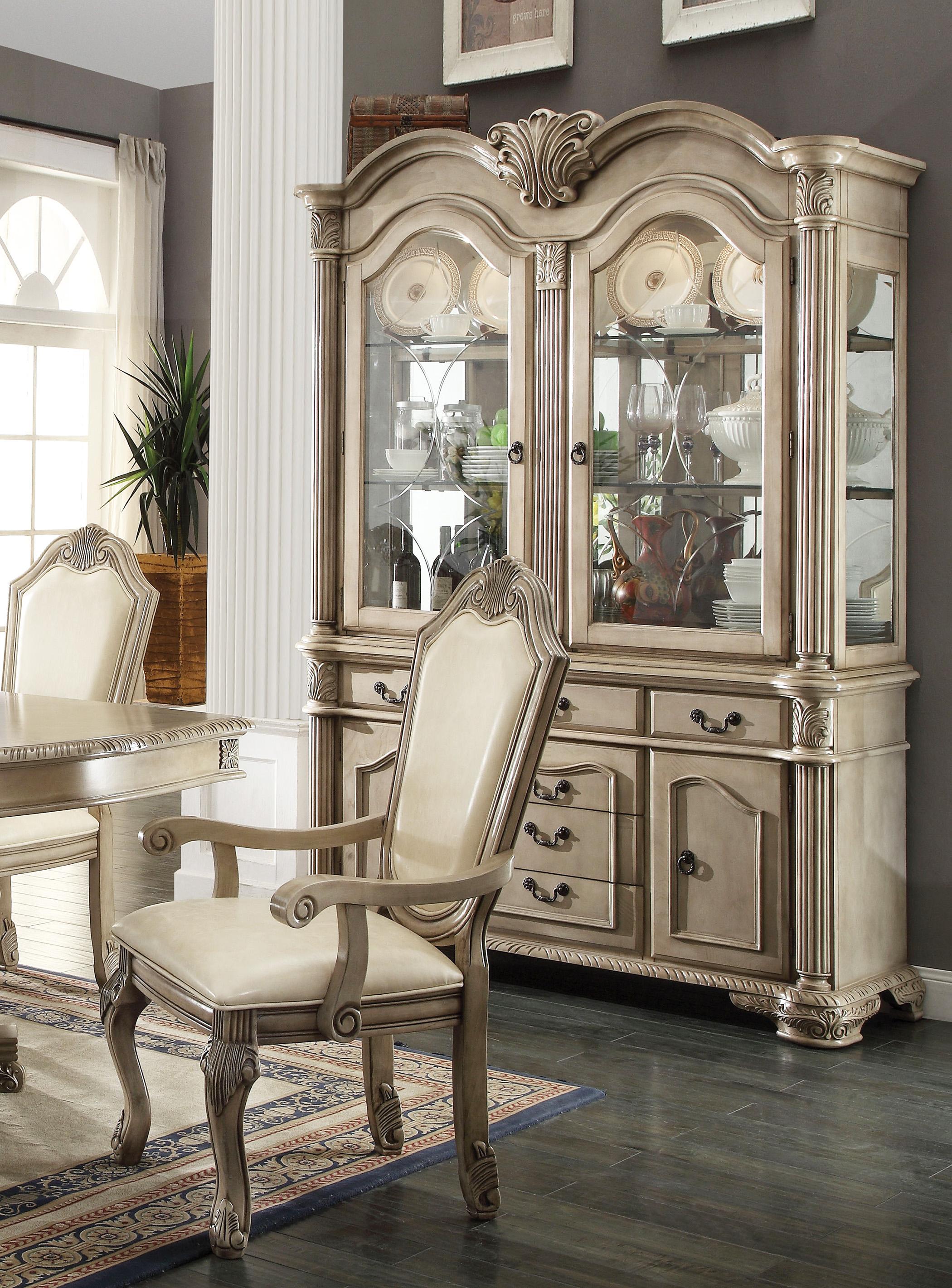 

        
Acme Furniture Chateau De Ville-64069 China Cabinet Antique White/Champagne  0840412037436
