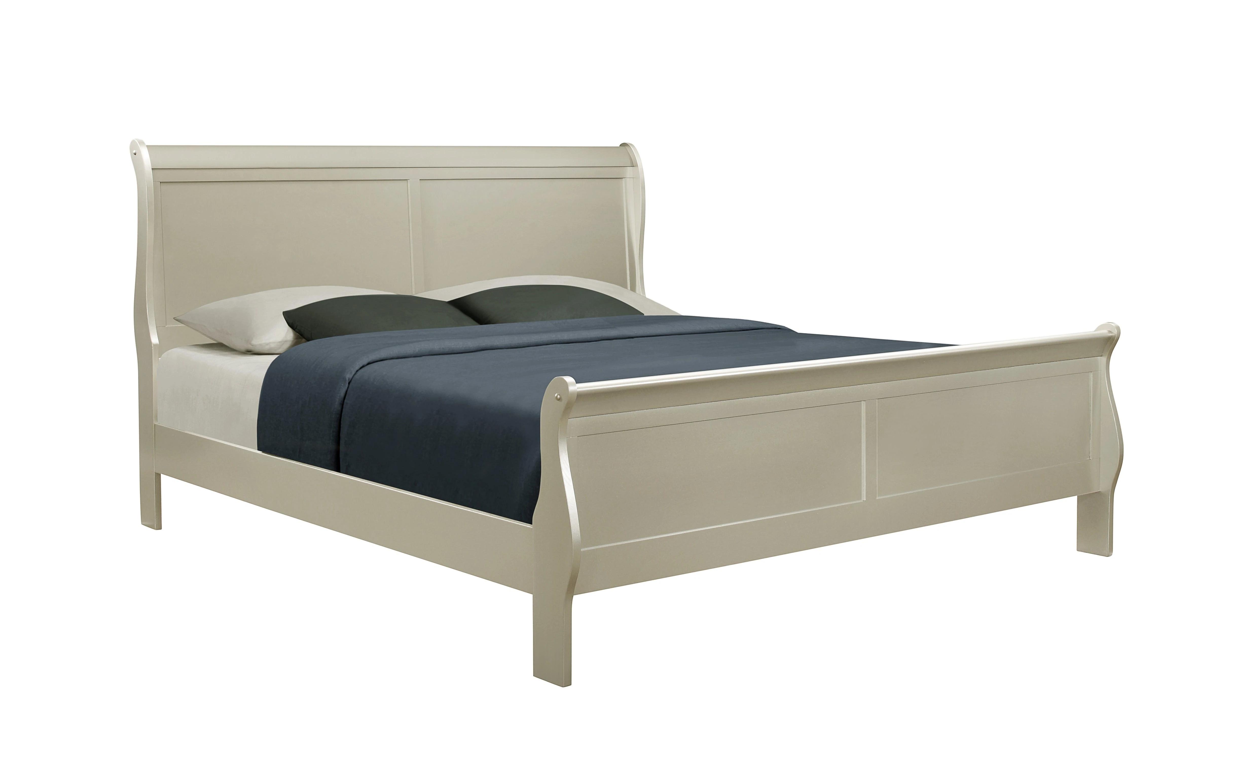 

    
Champagne King Panel Bed by Crown Mark Louis Philip B3450-K-Bed
