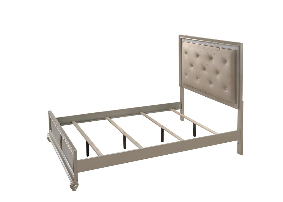

    
Champagne Queen Size Panel Bed by Crown Mark Lila B4390-Q-Bed
