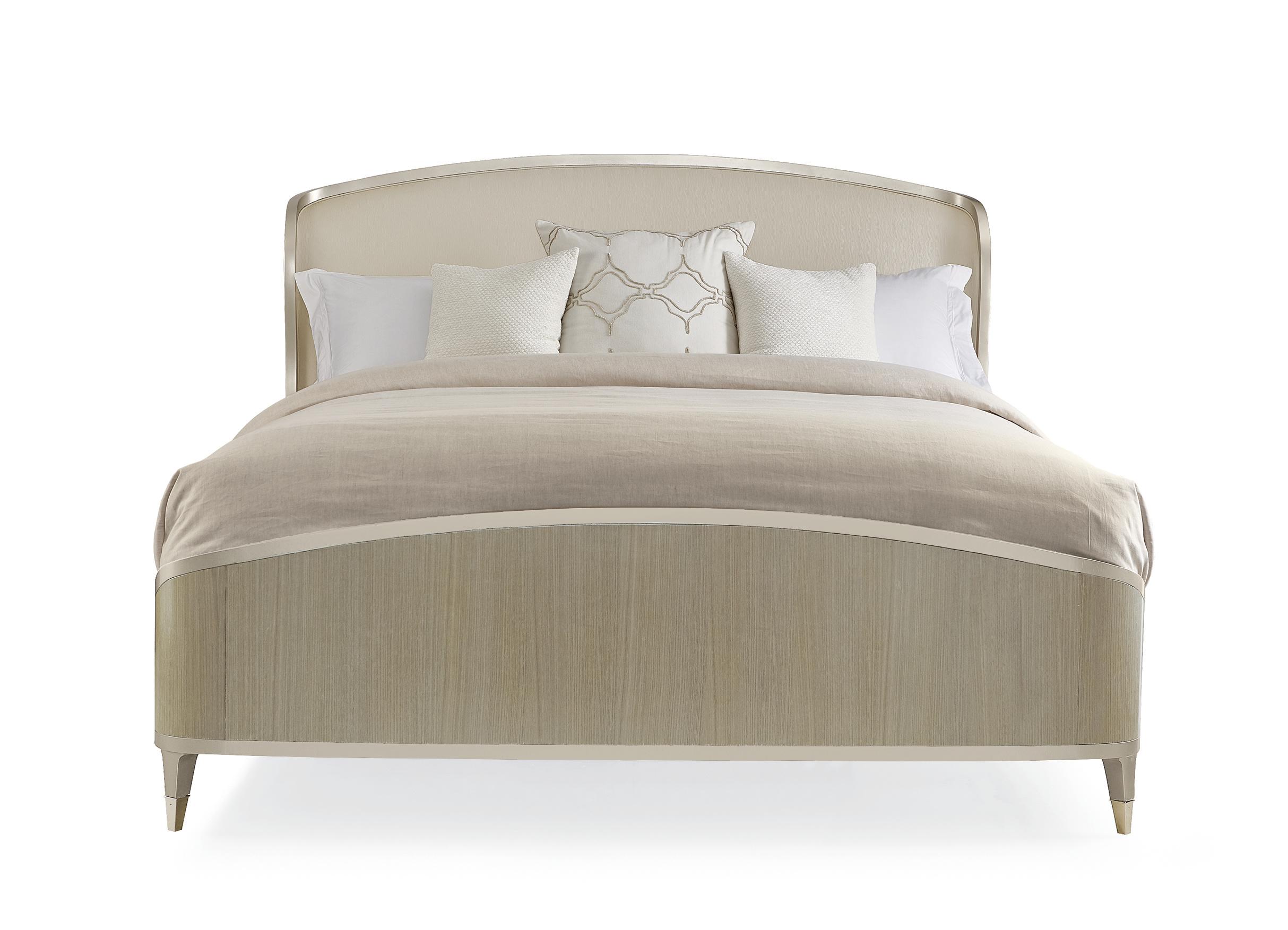

    
Champagne Shimmer Finish CAL King Bed Good Nights Sleep by Caracole
