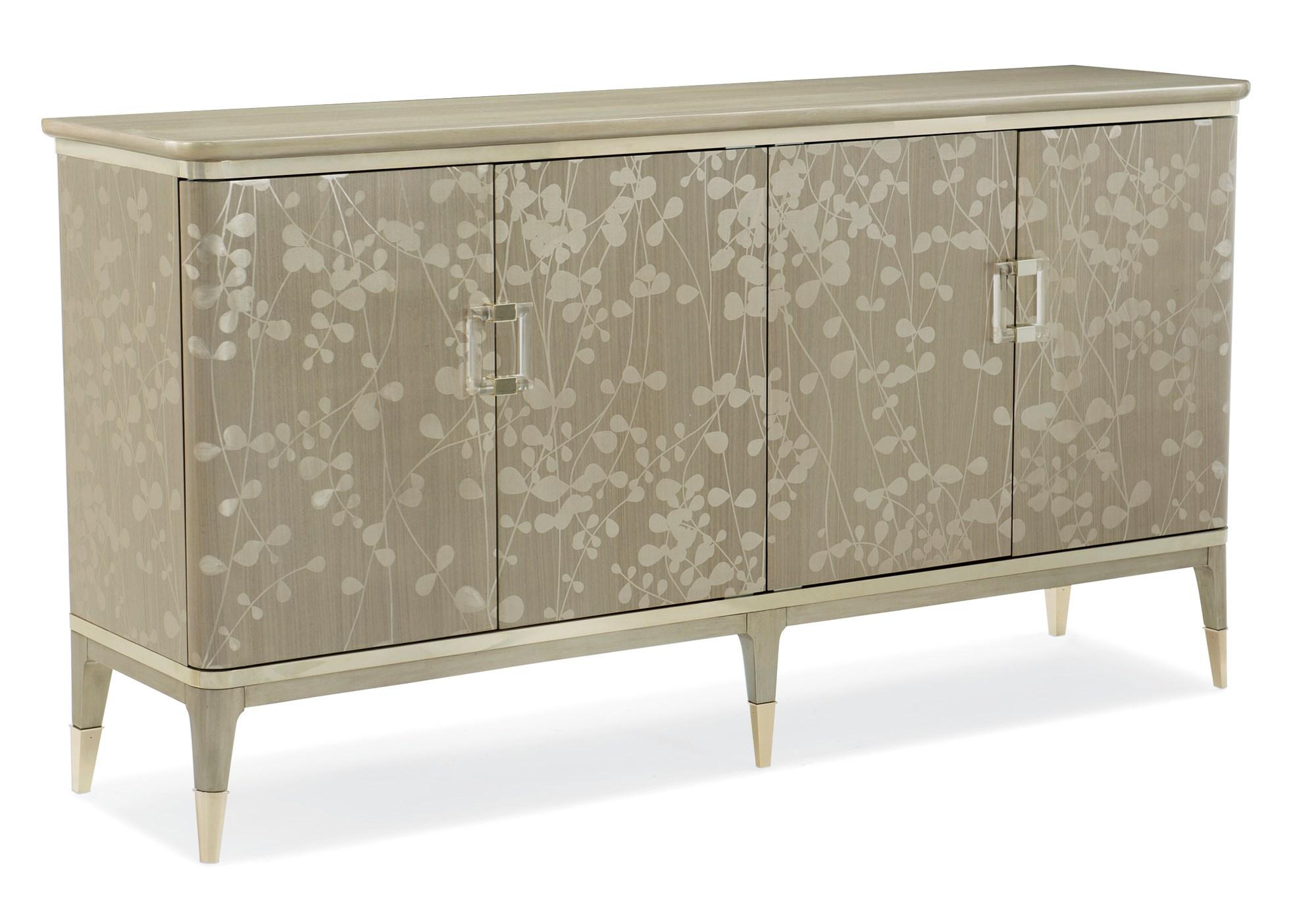Contemporary Buffet TURN A NEW LEAF CLA-016-212 in Champagne 
