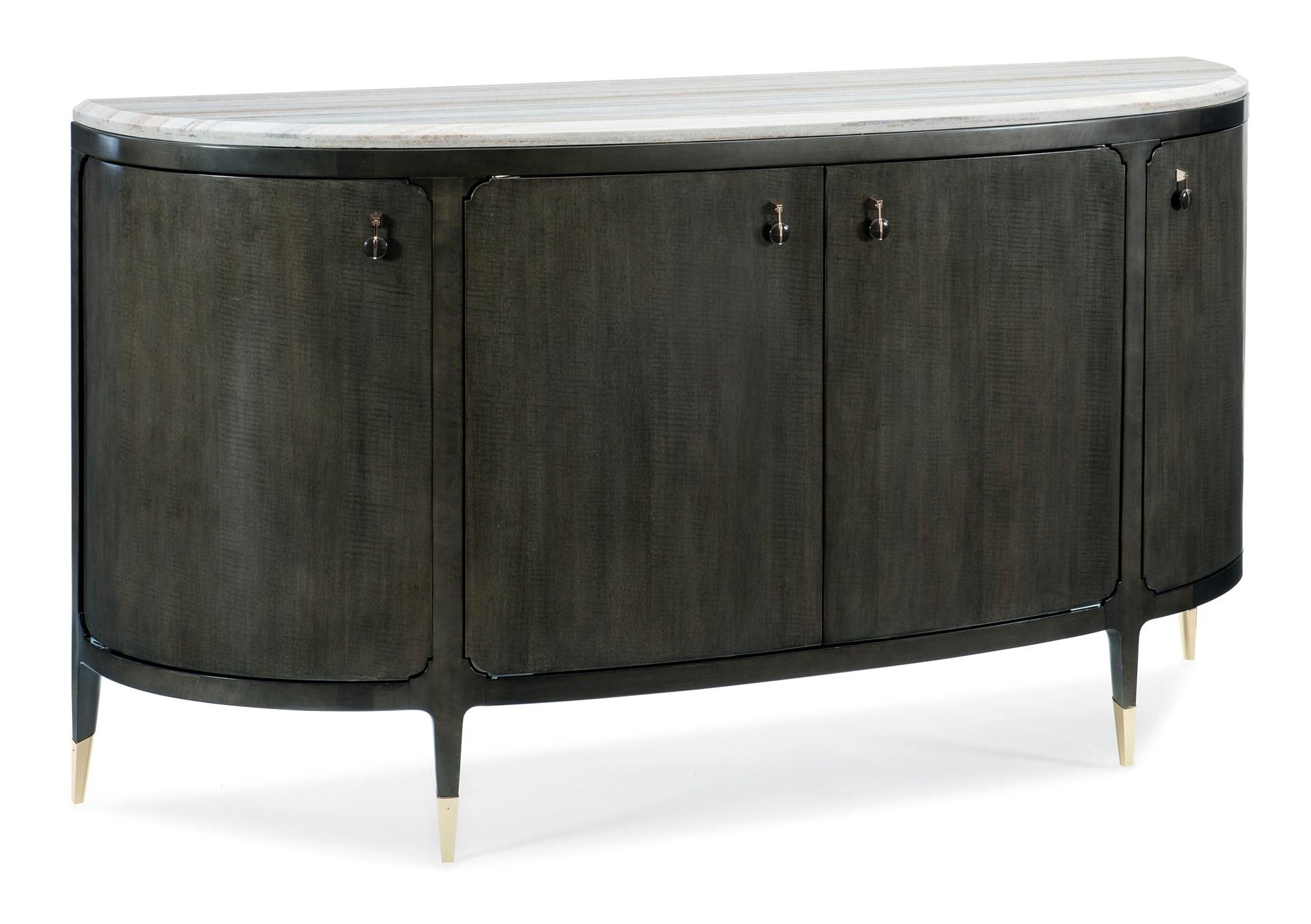 Modern Buffet SERVE YOURSELF CLA-417-214 in Charcoal, Gold 
