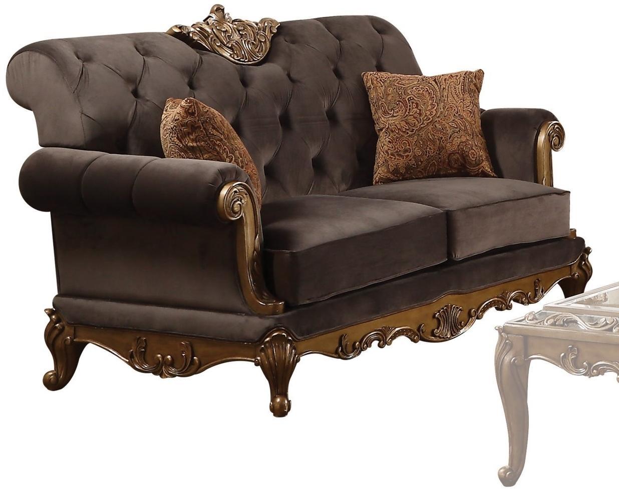 

    
Acme Furniture Orianne Sofa Set Gold/Antique/Charcoal Orianne 53795-Set-4
