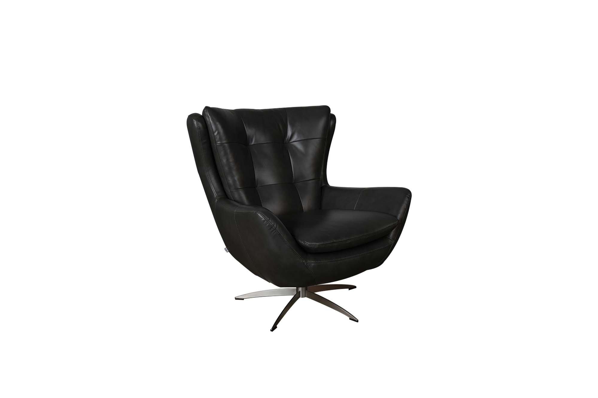 

    
Charcoal Full Leather Swivel Chair 596 McCann Moroni Modern Contemporary
