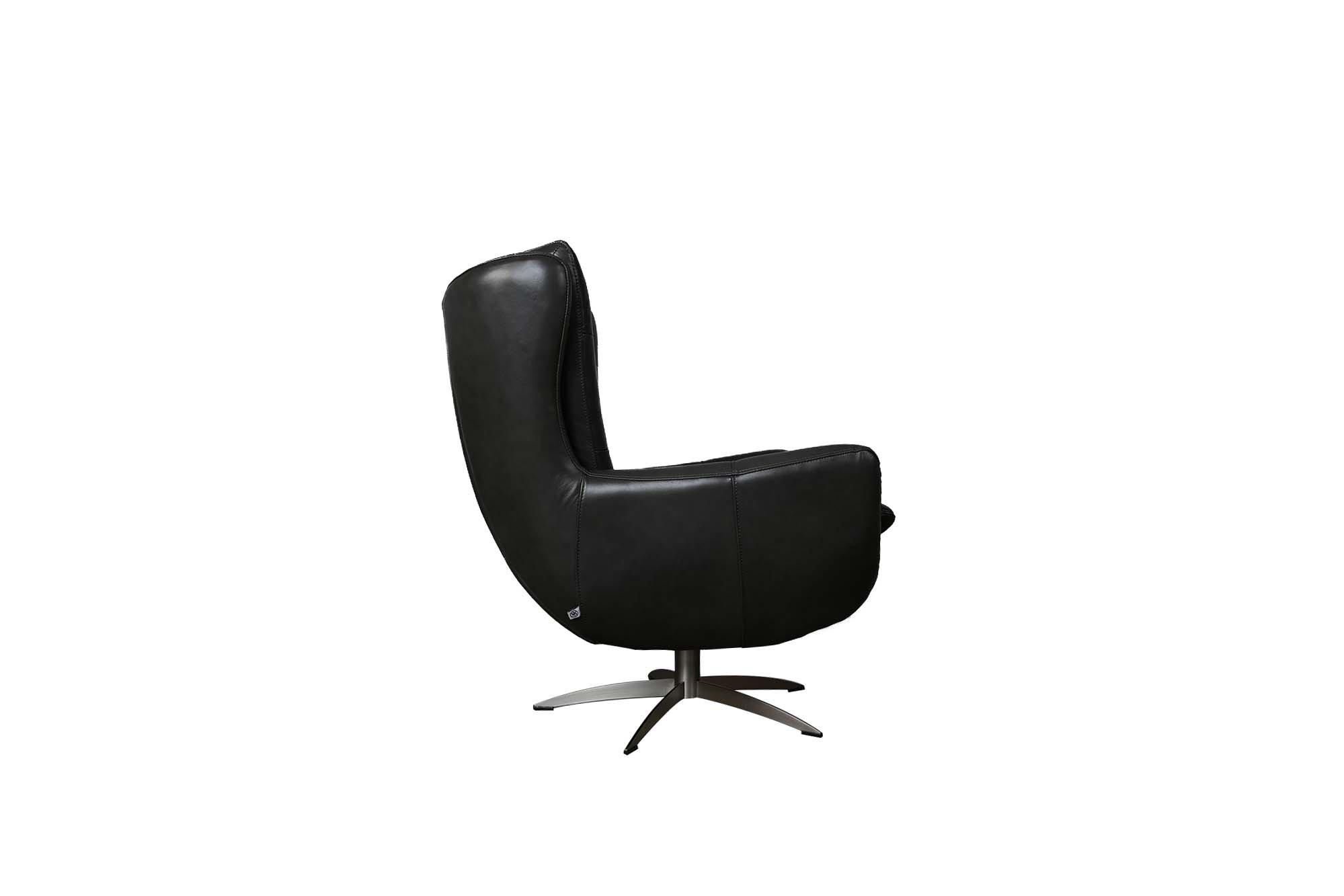 

    
59606B1855 Charcoal Full Leather Swivel Chair & Ottoman Set 2Pcs 596 McCann Moroni Modern
