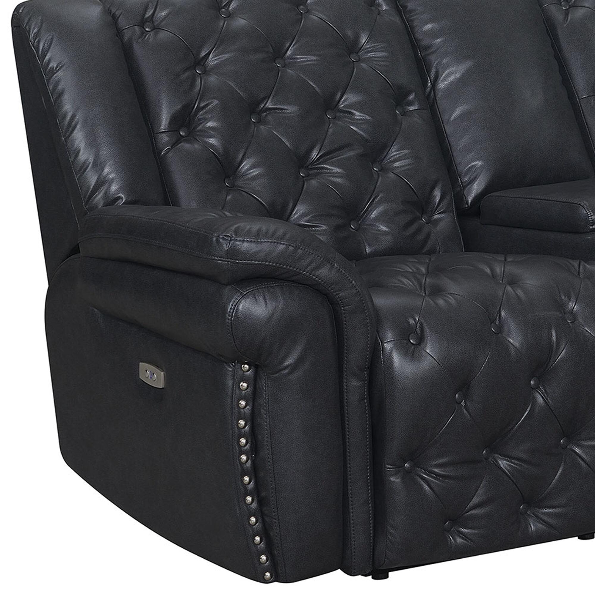 

                    
Global Furniture USA EVELYN BLANCHE CHARCOAL Power Reclining Loveseat Charcoal Leather Air/Match Purchase 
