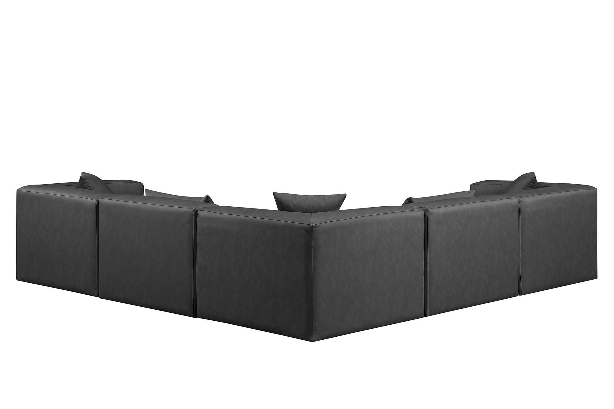 

        
Meridian Furniture CUBE 668Grey-Sec5C Modular Sectional Sofa Gray Faux Leather 094308318486
