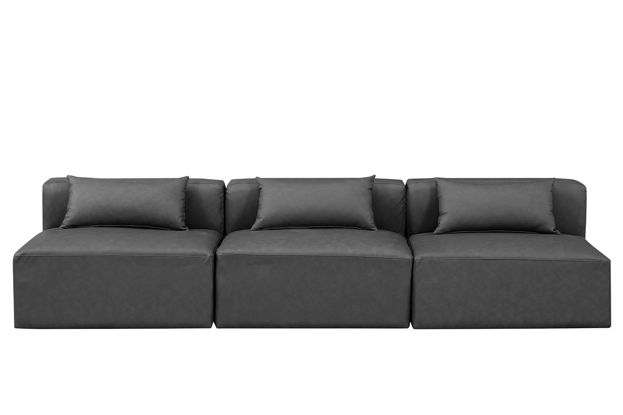 

        
Meridian Furniture CUBE 668Grey-S108A Modular Sofa Charcoal Grey Faux Leather 094308318400
