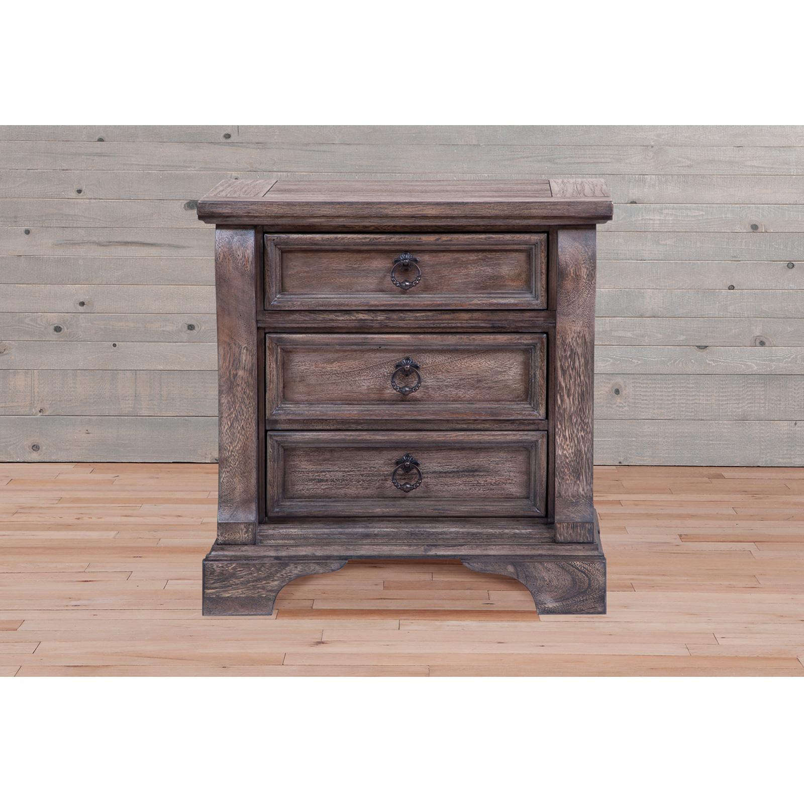

    
Charcoal Nightstand Set 2Pcs HEIRLOOM 2975-430 American Woodcrafters Classic
