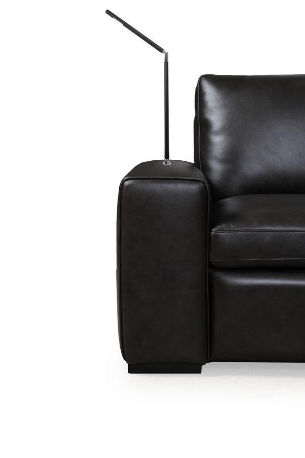 

    
591SCB1855 Charcoal Top Grain Leather 5Pcs Sectional Sofa W/ LED Clifford 591Moroni Modern
