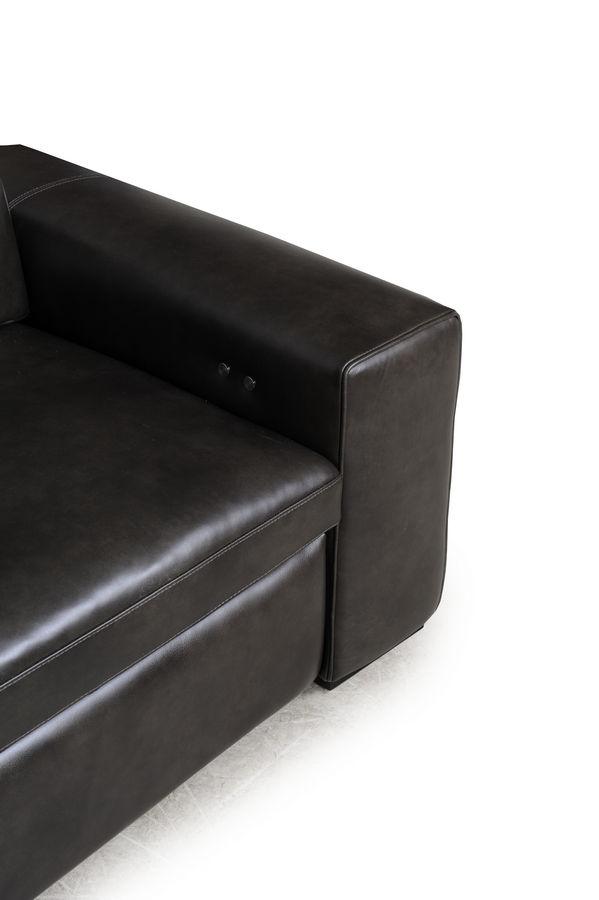 

                    
Buy Charcoal Top Grain Leather 5Pcs Sectional Sofa W/ LED Clifford 591Moroni Modern
