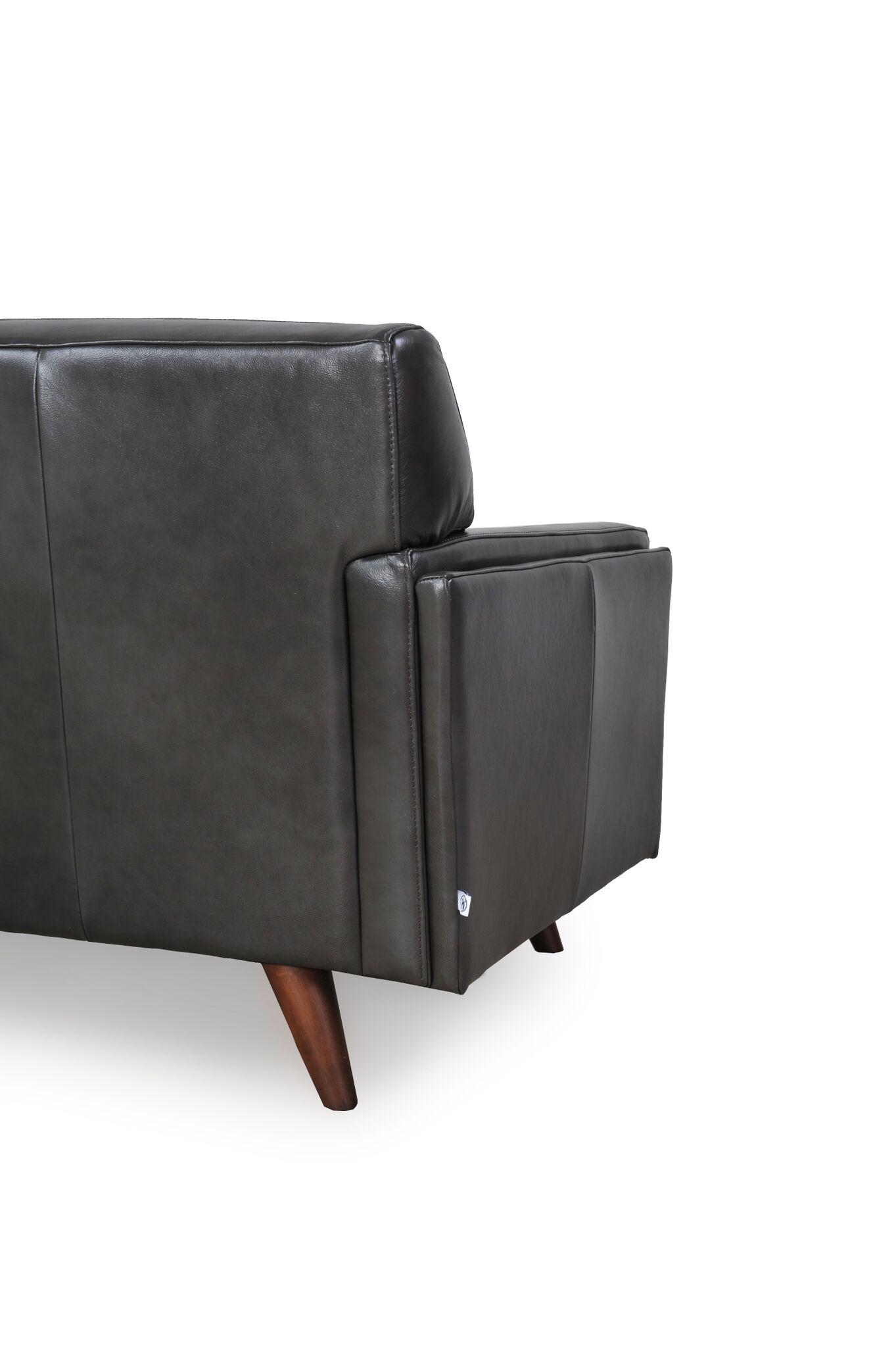 

                    
Buy Charcoal Top Grain Leather Sofa & Chair Set 2Pcs Milo 361 Moroni Mid-Century
