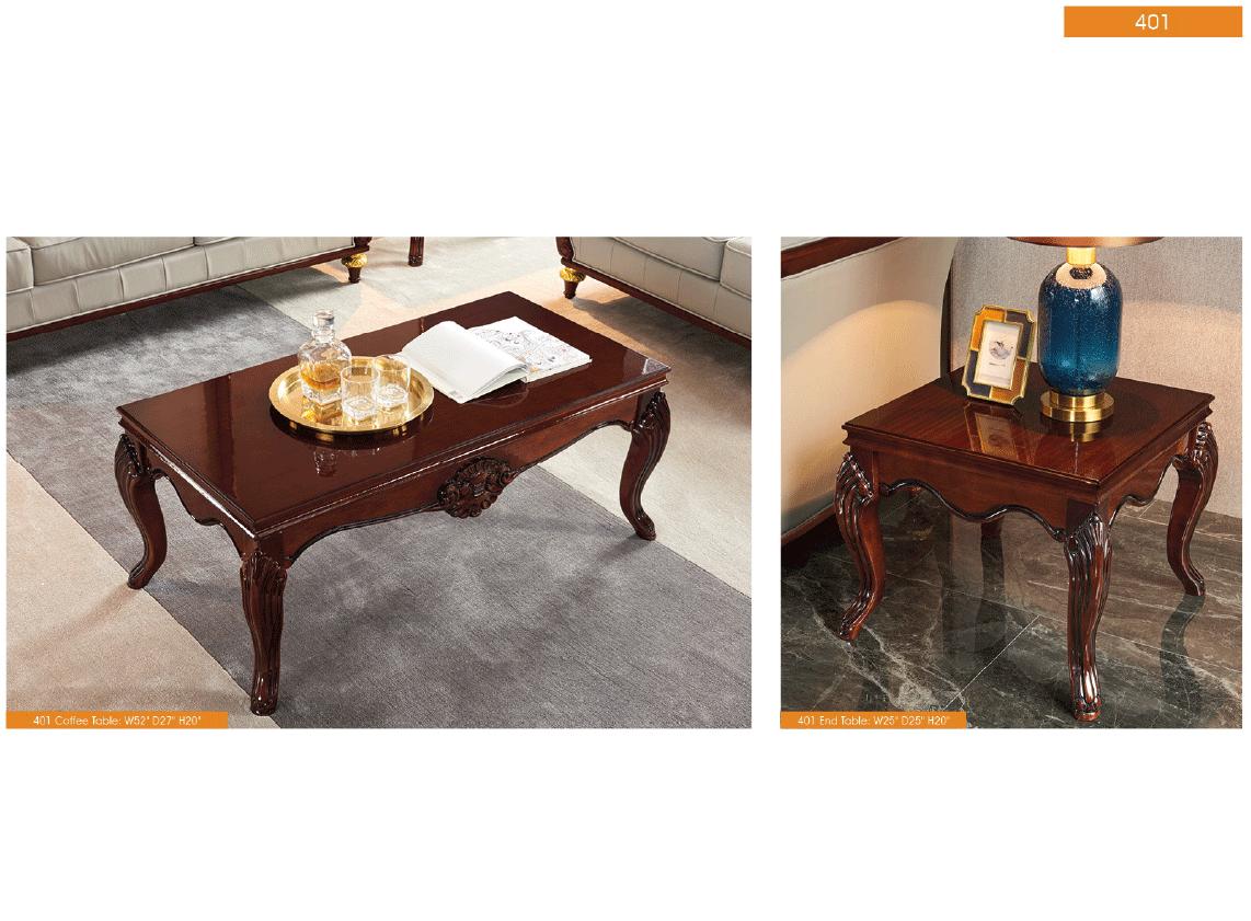 

    
401COFFEETABLE-2PC ESF Coffee Table End Table
