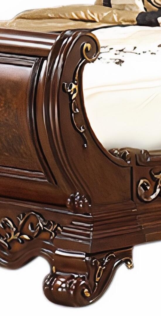 

        
Cosmos Furniture Cleopatra Sleigh Bed Cherry Faux Leather 850018103367
