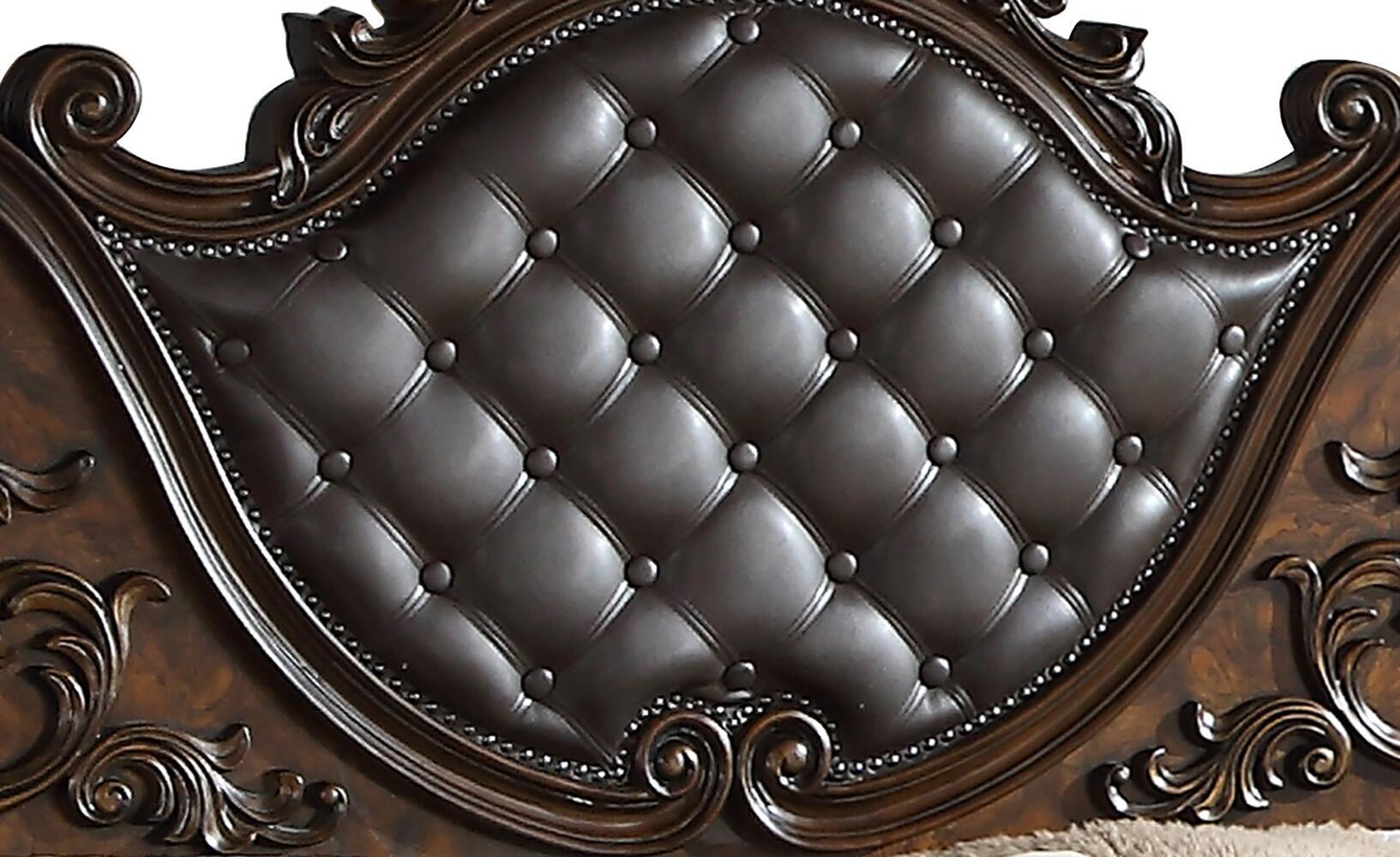 

        
Cosmos Furniture Santa Monica Panel Bedroom Set Cherry Faux Leather 810053740484
