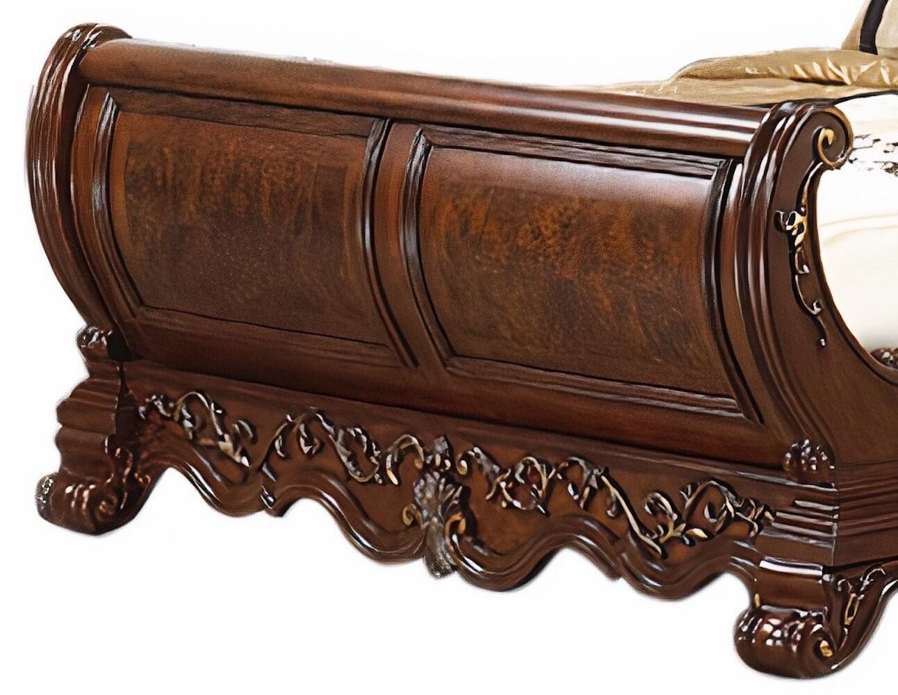 

    
Cosmos Furniture Cleopatra Sleigh Bed Cherry Cleopatra-Q-Bed
