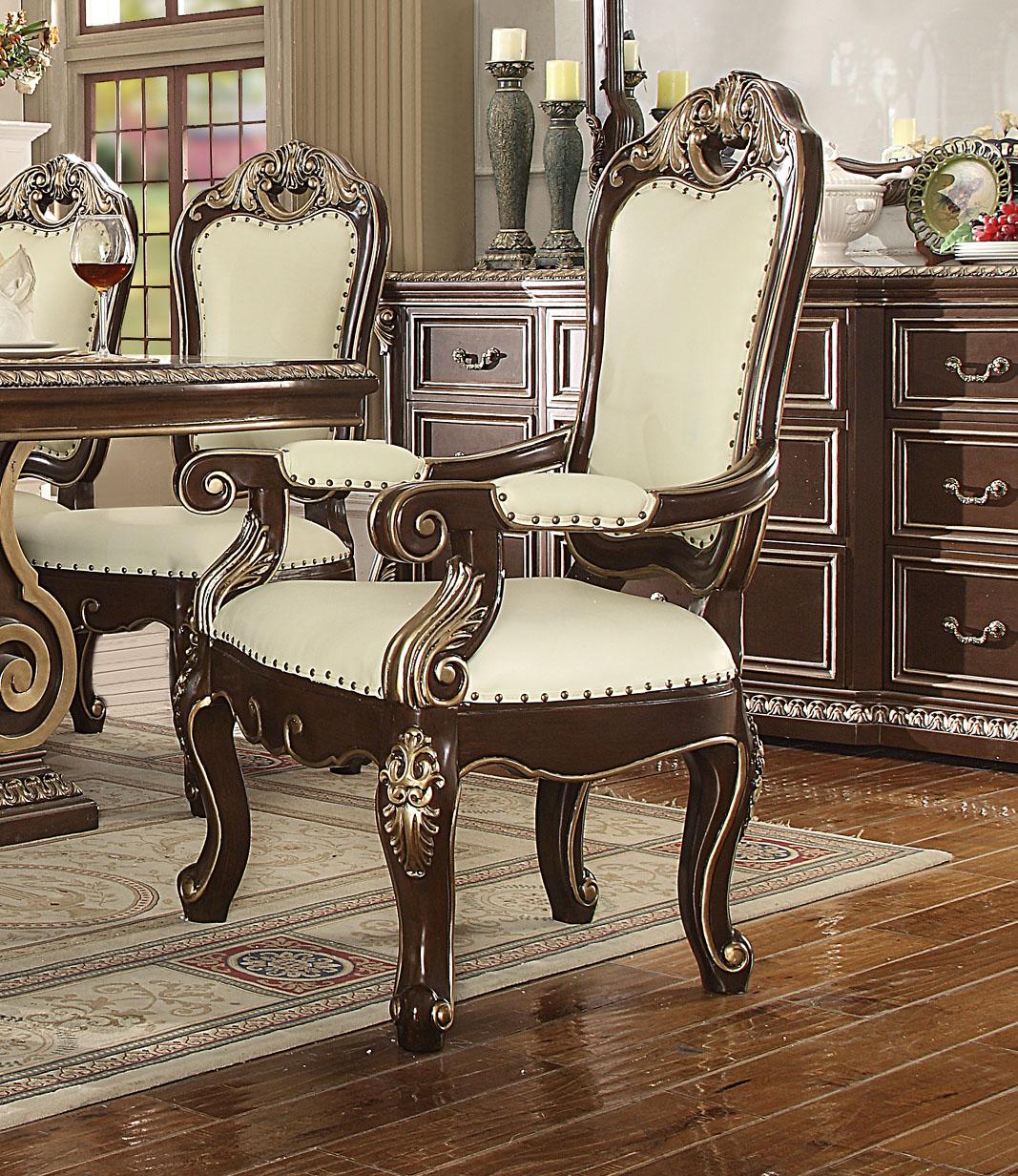 

    
Homey Design Furniture HD-8013 Dining Arm Chair Dark Cherry/Ivory HD-AC8013-2PC
