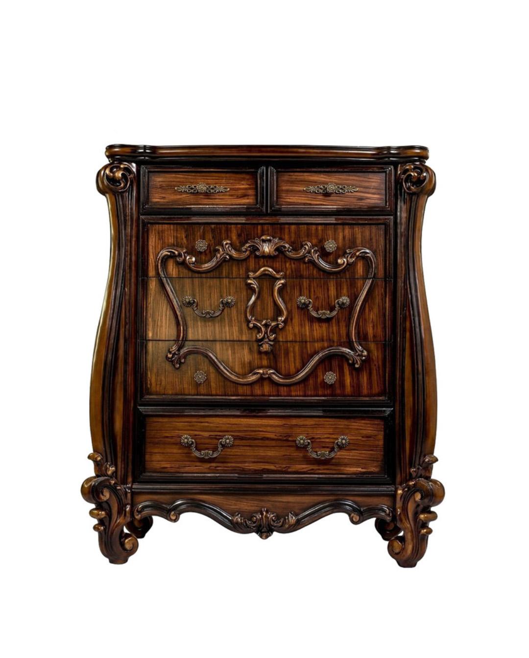 Classic, Traditional Bachelor Chest Versailles-21106 Versailles-21106 in Oak, Cherry 
