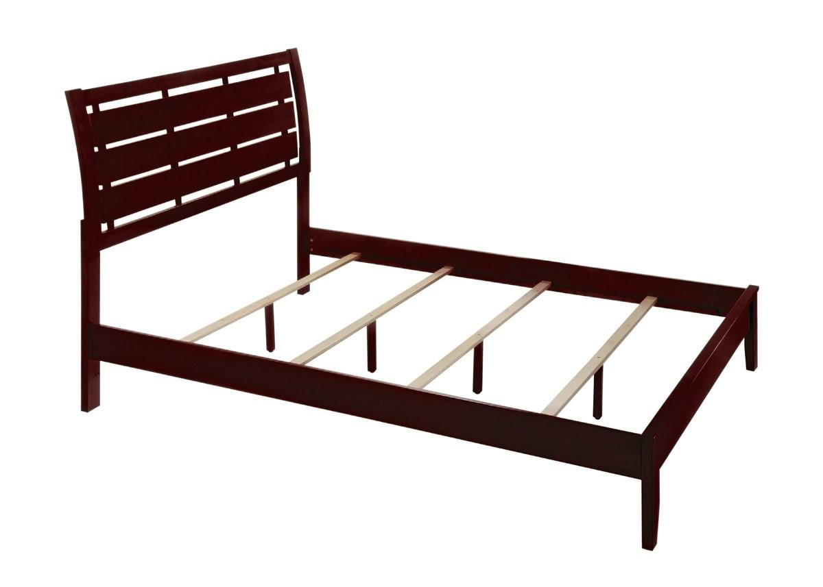 

    
Cherry Queen Size Panel Bed by Crown Mark Evan B4700-Q-Bed
