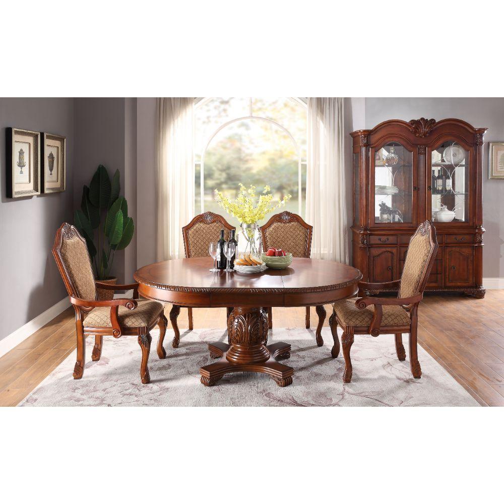 

    
 Photo  Cherry Round Dining Table Chateau De Ville 64170 Acme Traditional Classic
