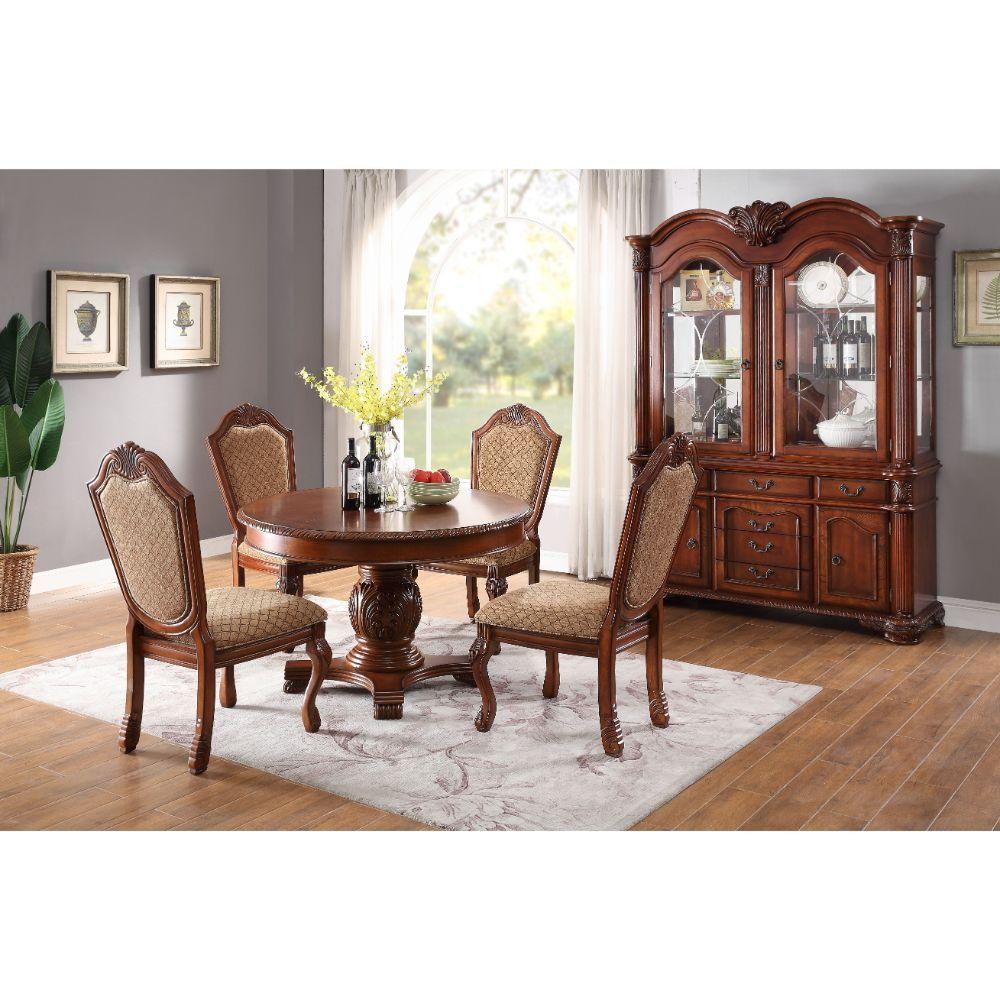 

    
 Shop  Cherry Round Dining Table Chateau De Ville 64170 Acme Traditional Classic

