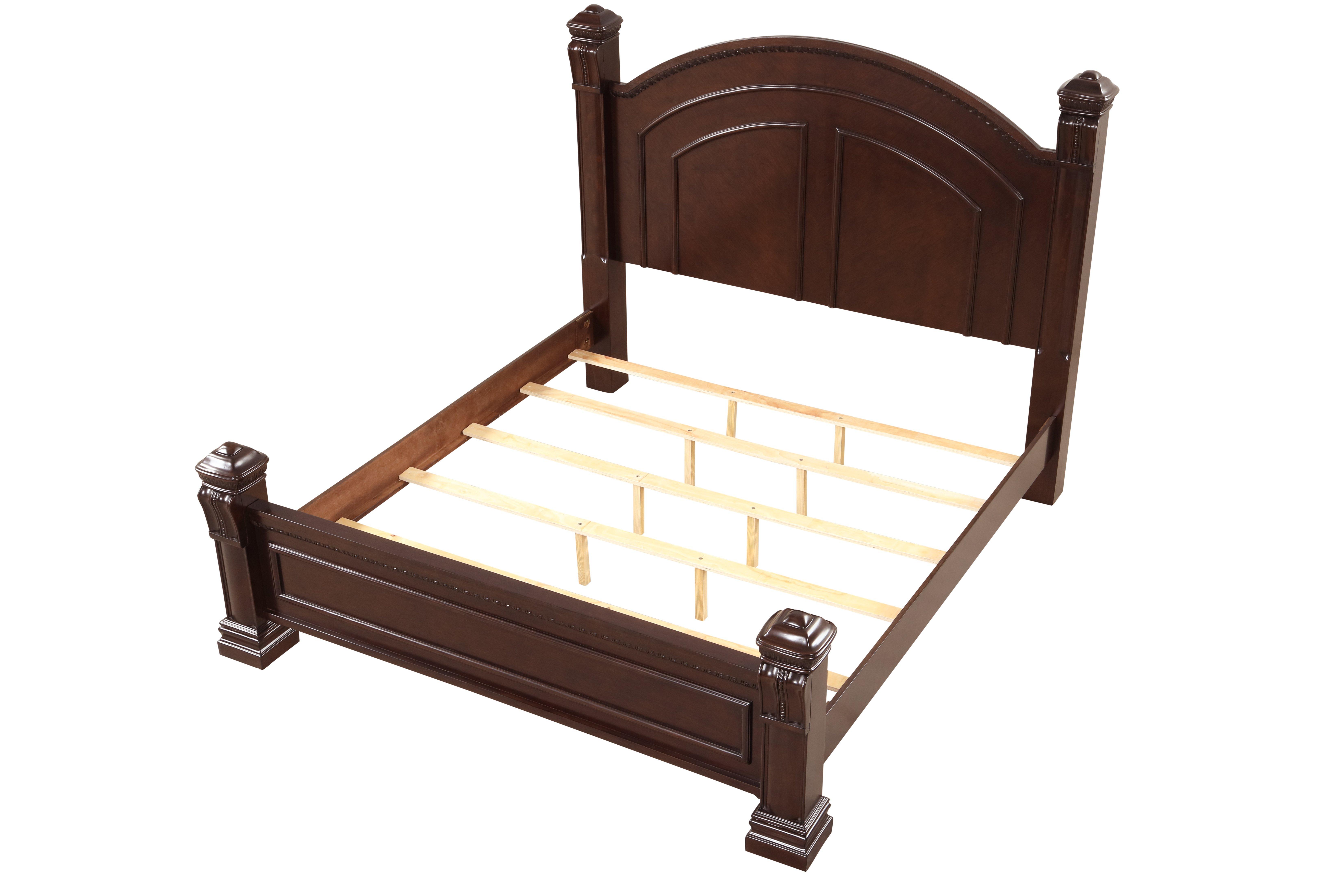 

    
Cherry Solid Wood King Bed Aspen Galaxy Home Traditional Classic
