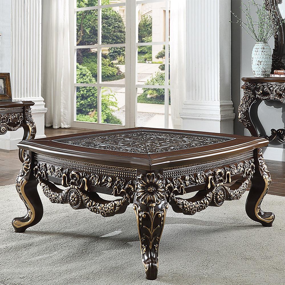 Traditional Coffee Table HD-C905C HD-C905C in Cherry 