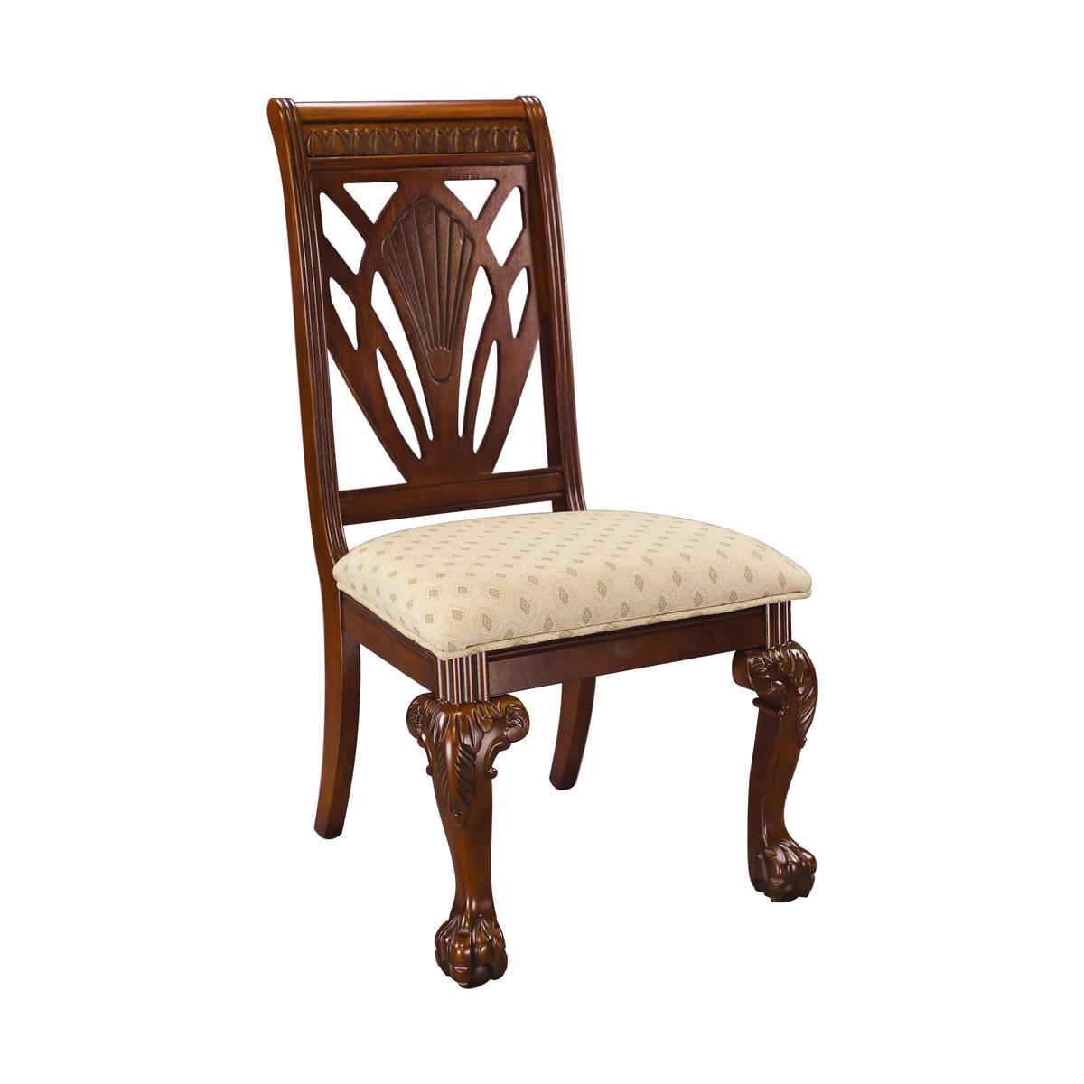 

    
Traditional Dark Cherry Wood Side Chair Set 2pcs Homelegance 5055S Norwich
