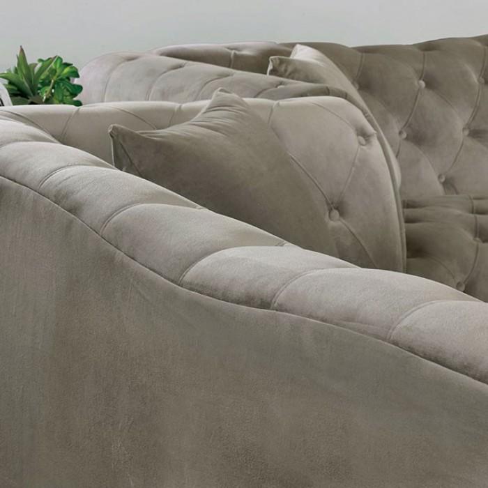 

    
CM6210GY-SF-3PC Glam Gray Flannelette Fabric Living Room Set 3pcs Furniture of America Louella
