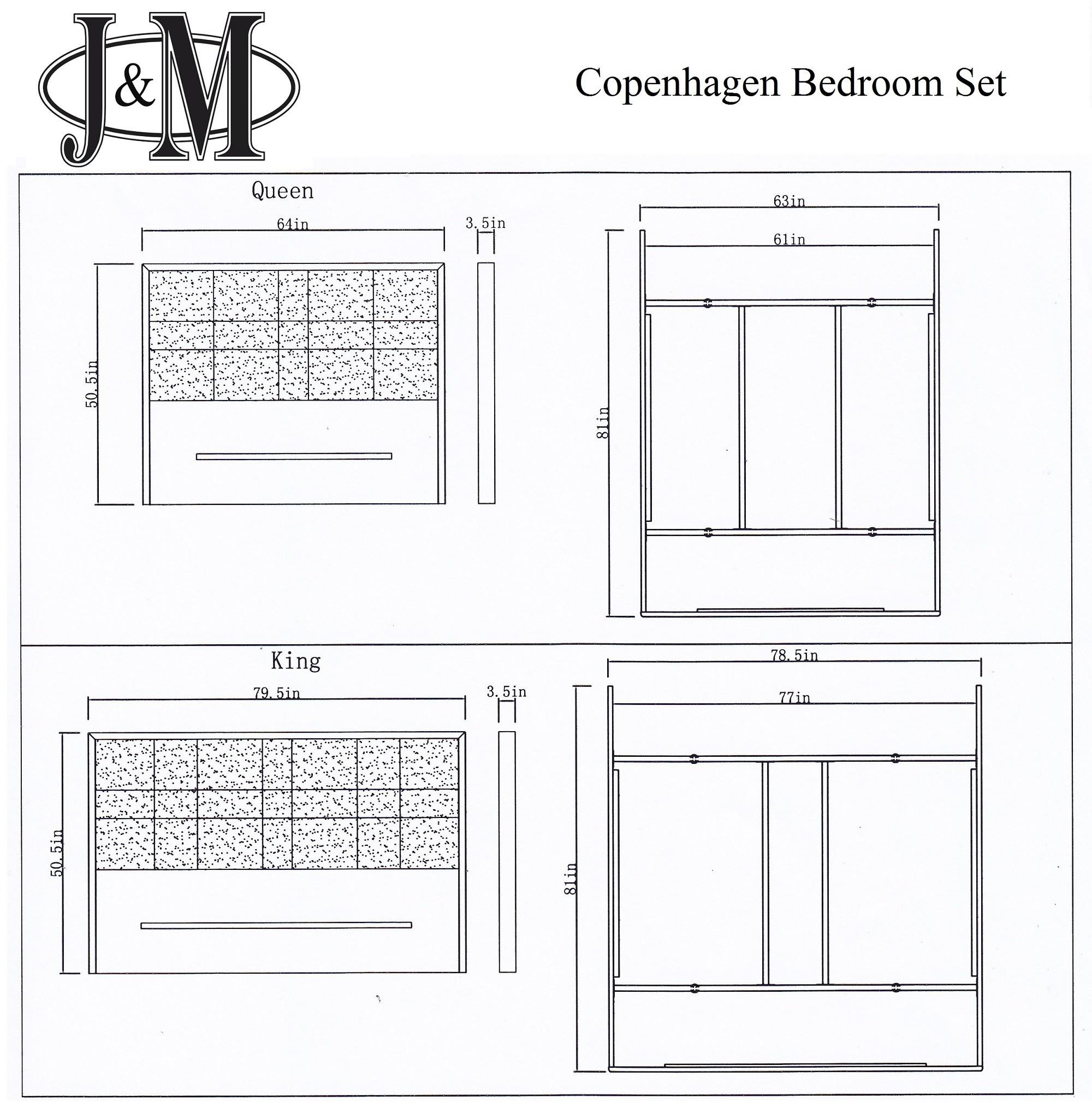 

    
SKU 18777-EK-Set-5 J&M Furniture Platform Bedroom Set
