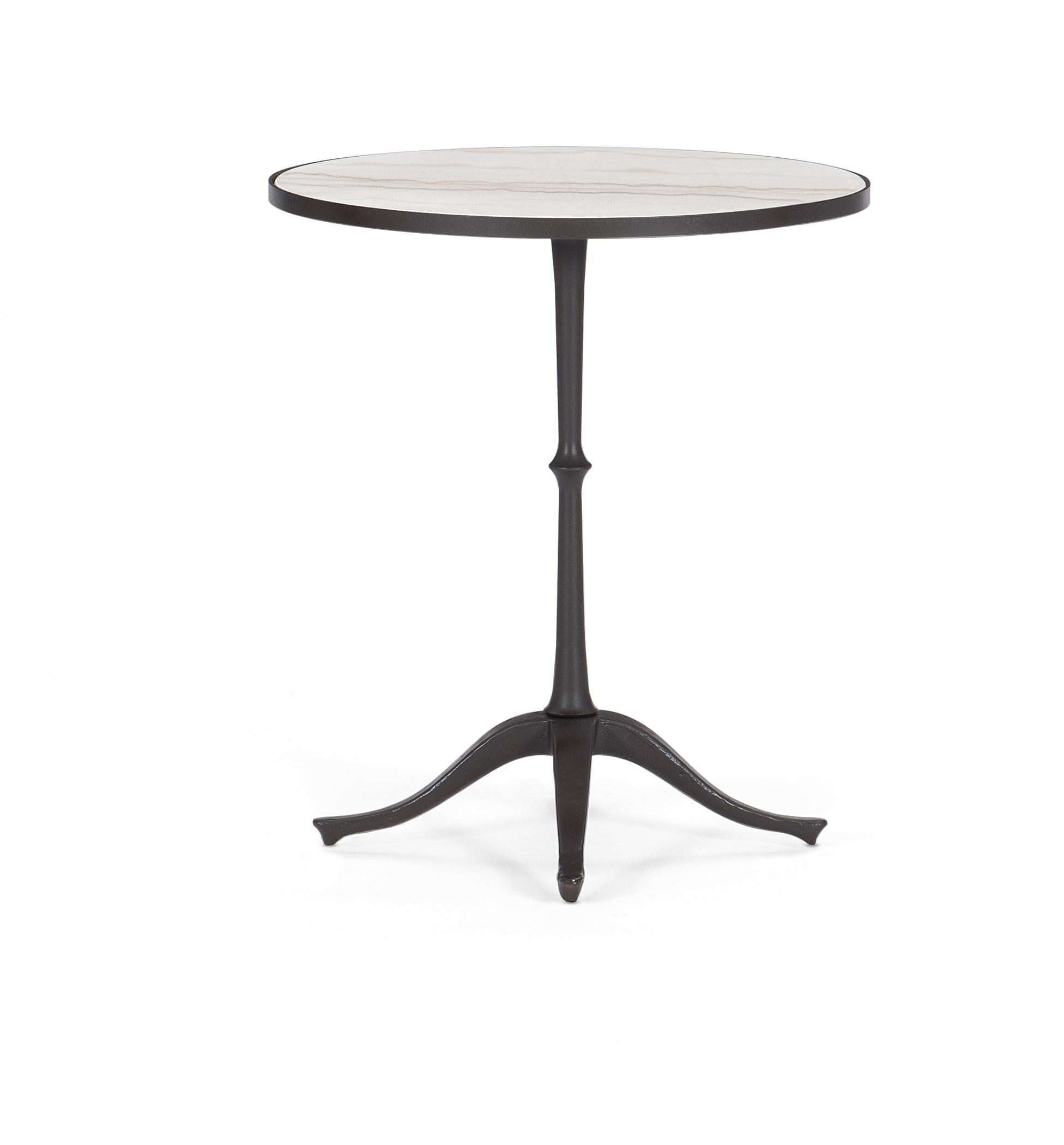 Contemporary End Table AROUND THE CIRCLE CLA-019-4113 in Marble 