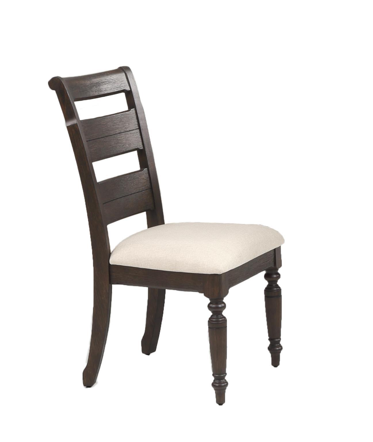 Transitional, Farmhouse Dining Chair Set BELLAMY 5910-510 5910-510 in Elm Fabric