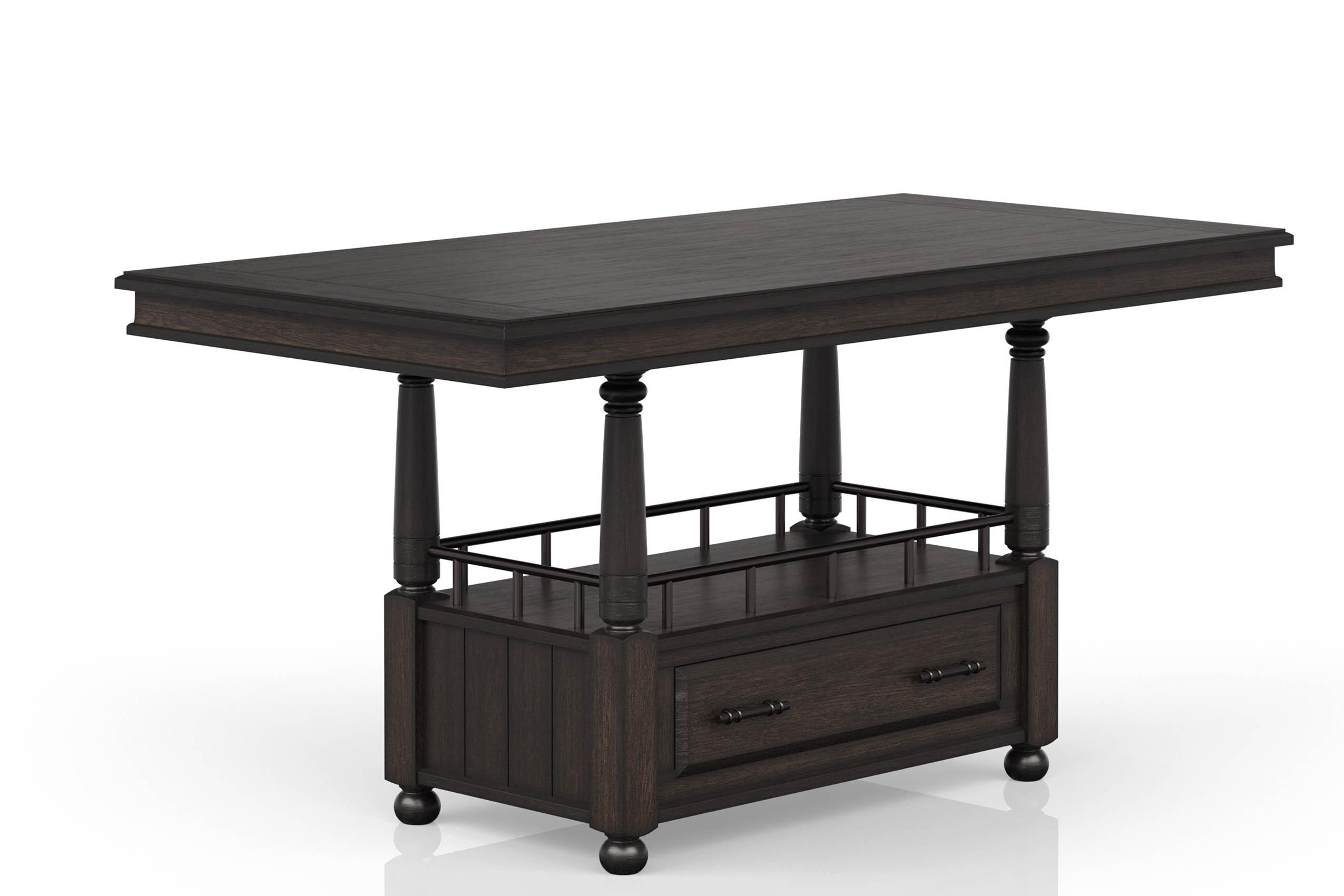 

    
Elm Counter Table Set 8Pcs BELLAMY 5910-530 Bernards Traditional
