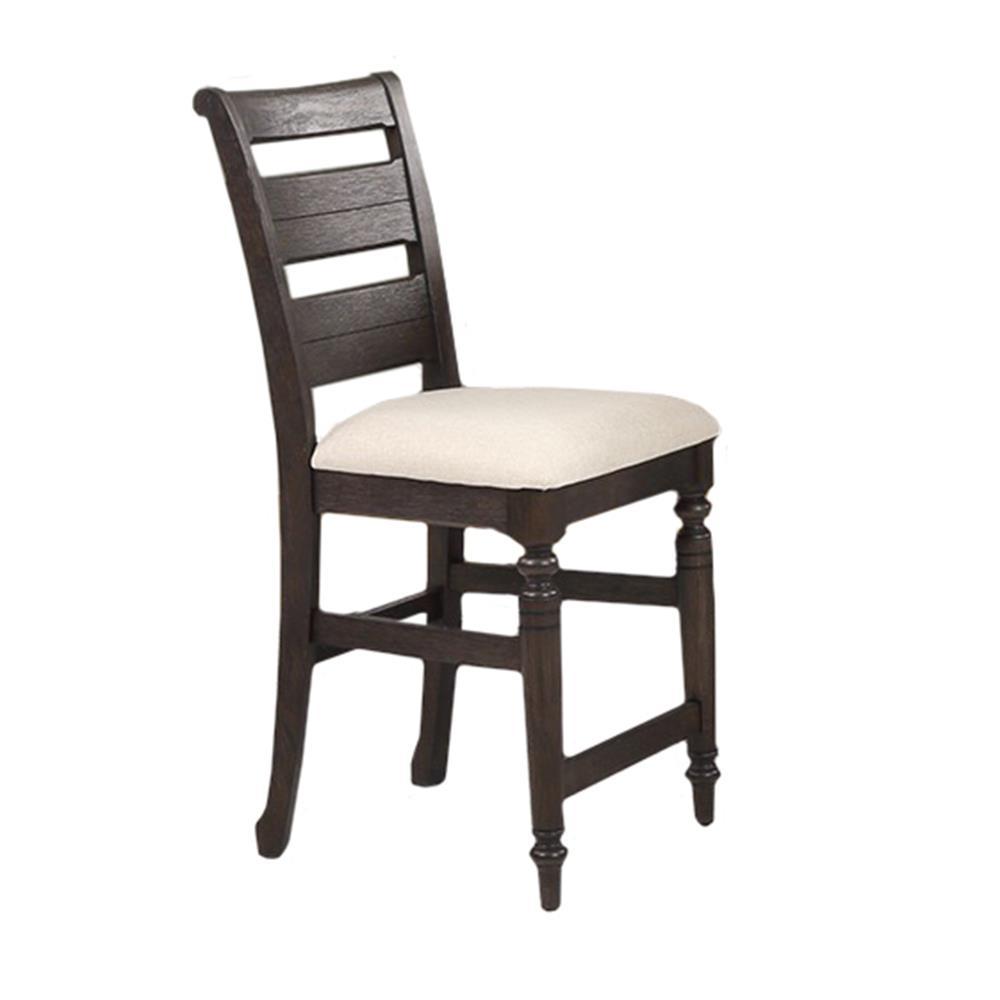 Transitional, Farmhouse Counter Stool Set BELLAMY 5910-541 5910-541 in Chocolate Fabric