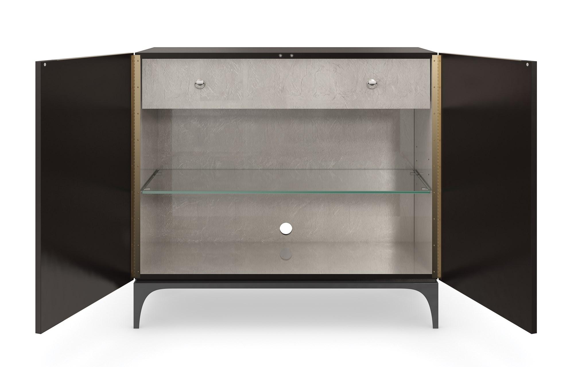 

    
Caracole DOWNTOWN Bar Cabinet Gold/Chocolate SIG-021-461
