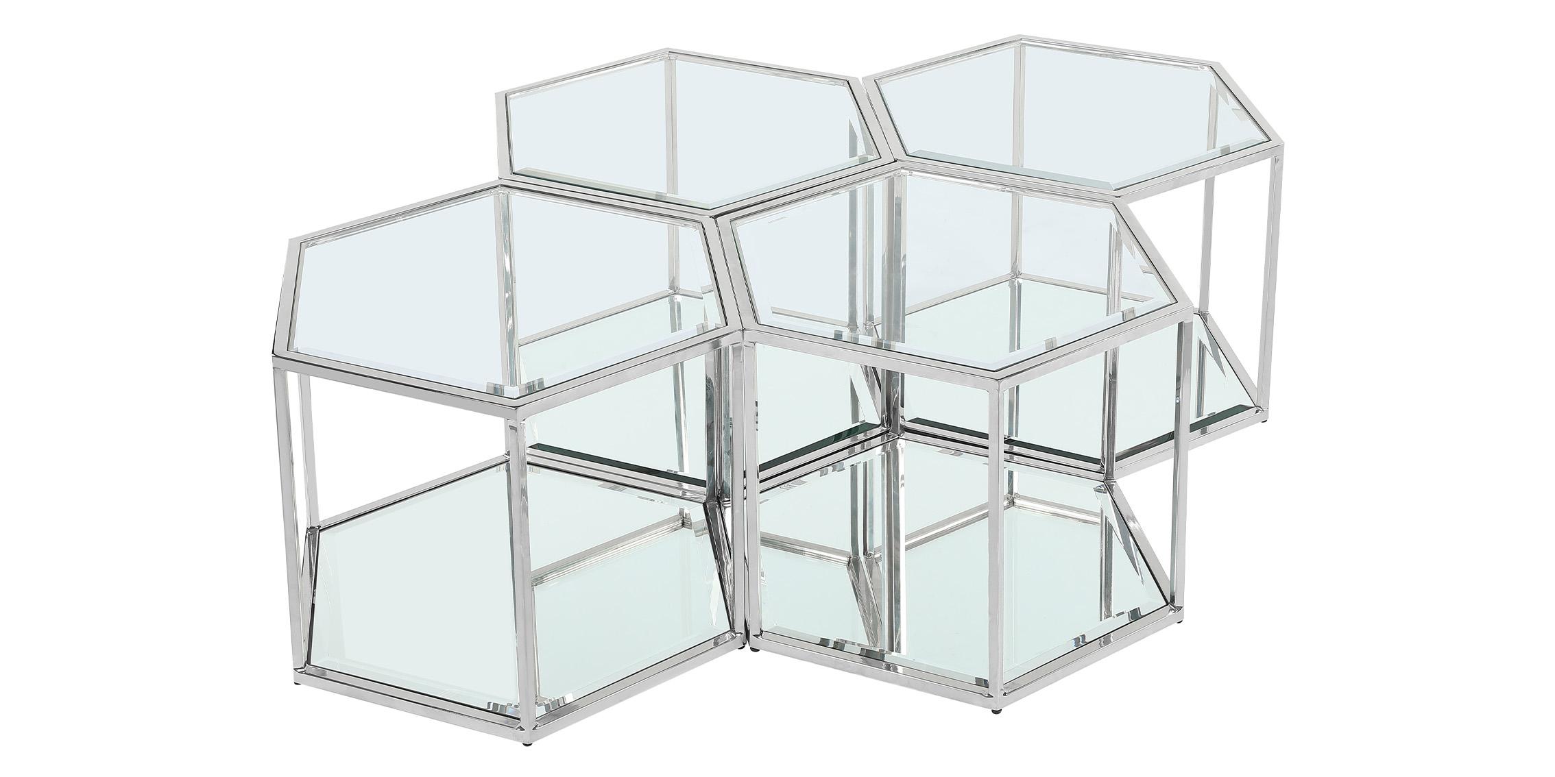 

    
Chrome Stainless Steel & Glass Modular Coffee Table SEI 206-CT-4PC Meridian

