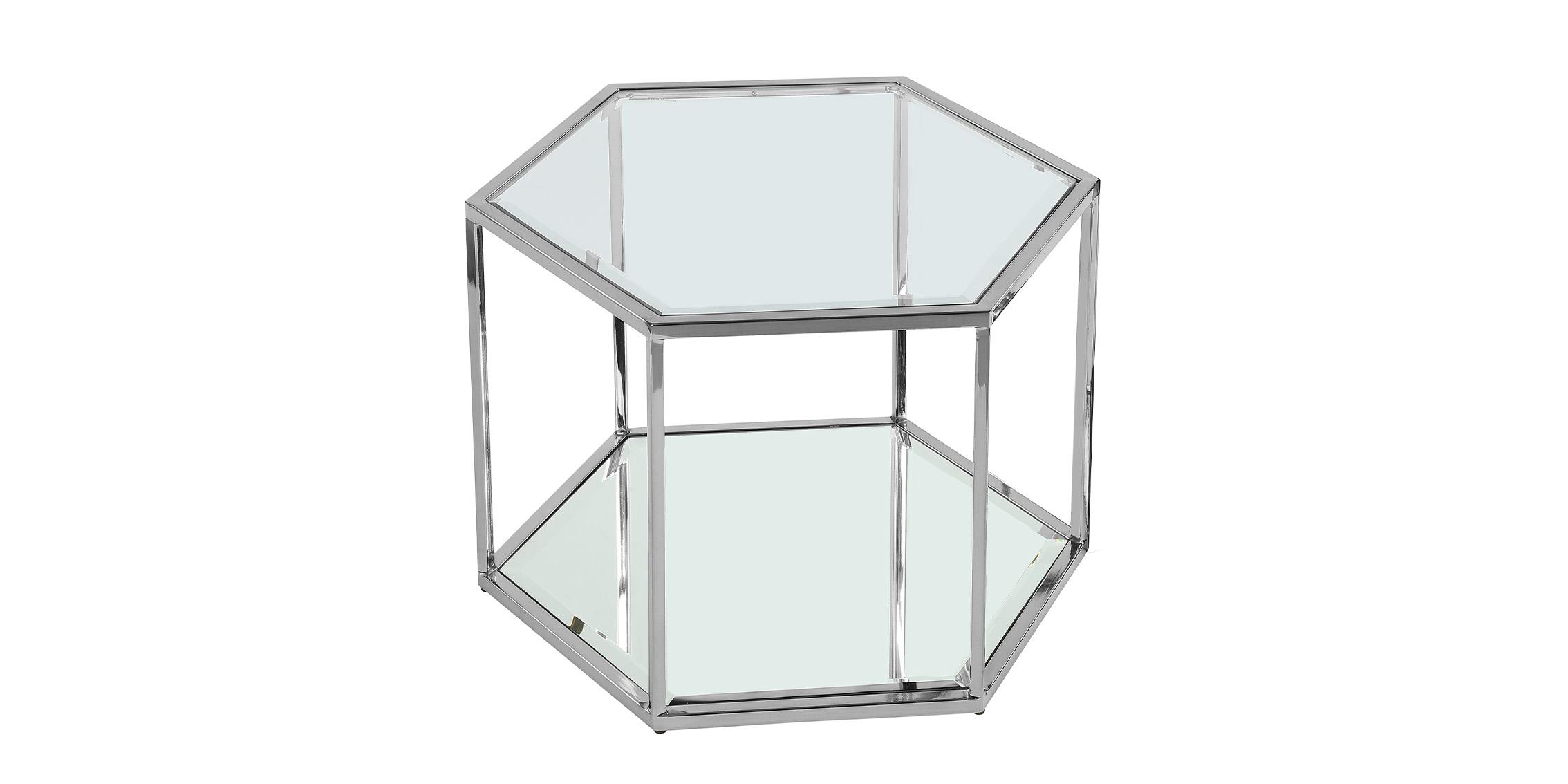 

    
Chrome Stainless Steel & Glass Modular Coffee Table SEI 206-CT Meridian Modern
