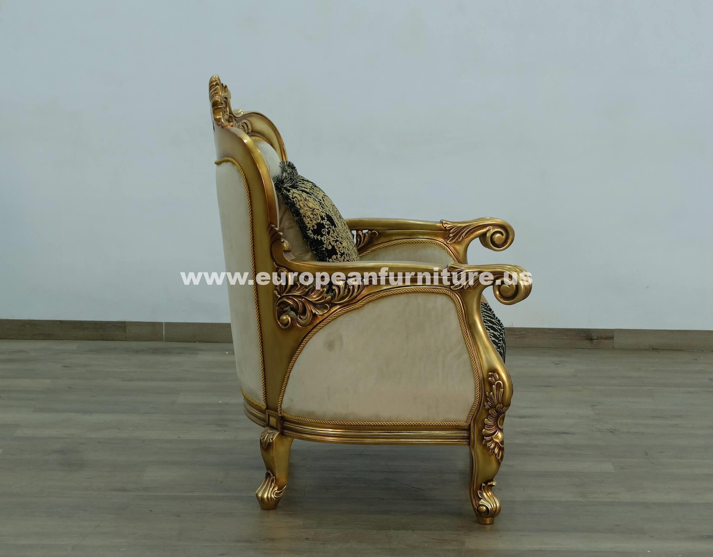 

                    
Buy Classic Antique Bronze Black-Gold Fabric 30018 BELLAGIO Sofa Set 4 Pcs EUROPEAN FURNITURE
