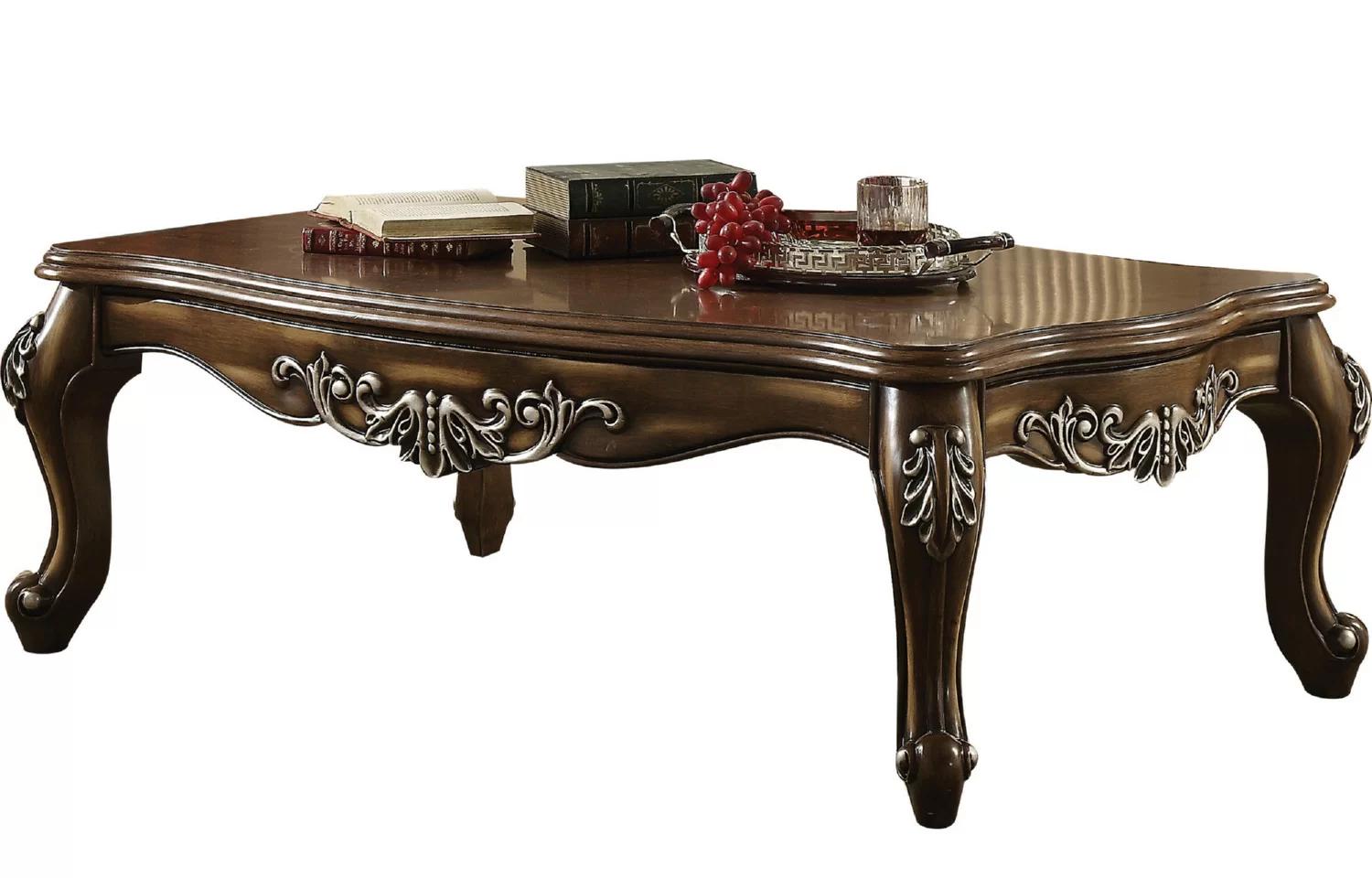 

    
Classic Antique Oak Coffee Table by Acme Latisha 82115
