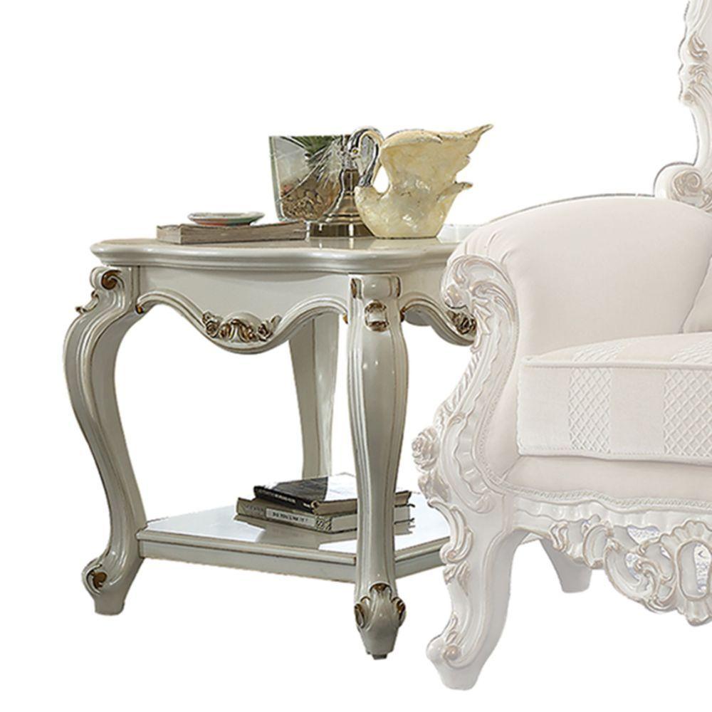 Classic End Table Picardy 86882 in Pearl 