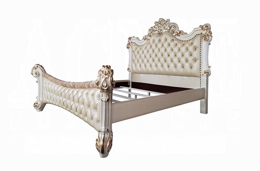 

        
Acme Furniture Vendome California King Panel Bed BD01337CK Panel Bed Pearl Polyurethane 61519949798797
