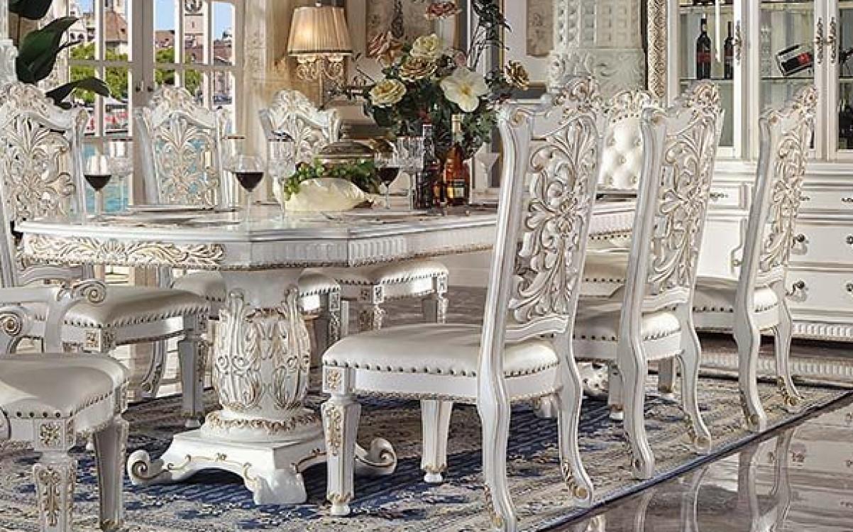 Classic Dining Table Vendome Dining Table DN01351-T DN01351-T in Pearl 