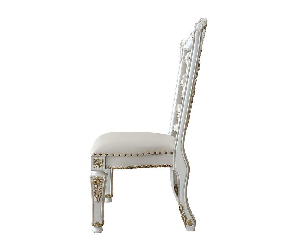 

    
Classic Antique Pearl Wood Side Chair Set 2PCS Acme Vendome DN01347-SC-2PCS
