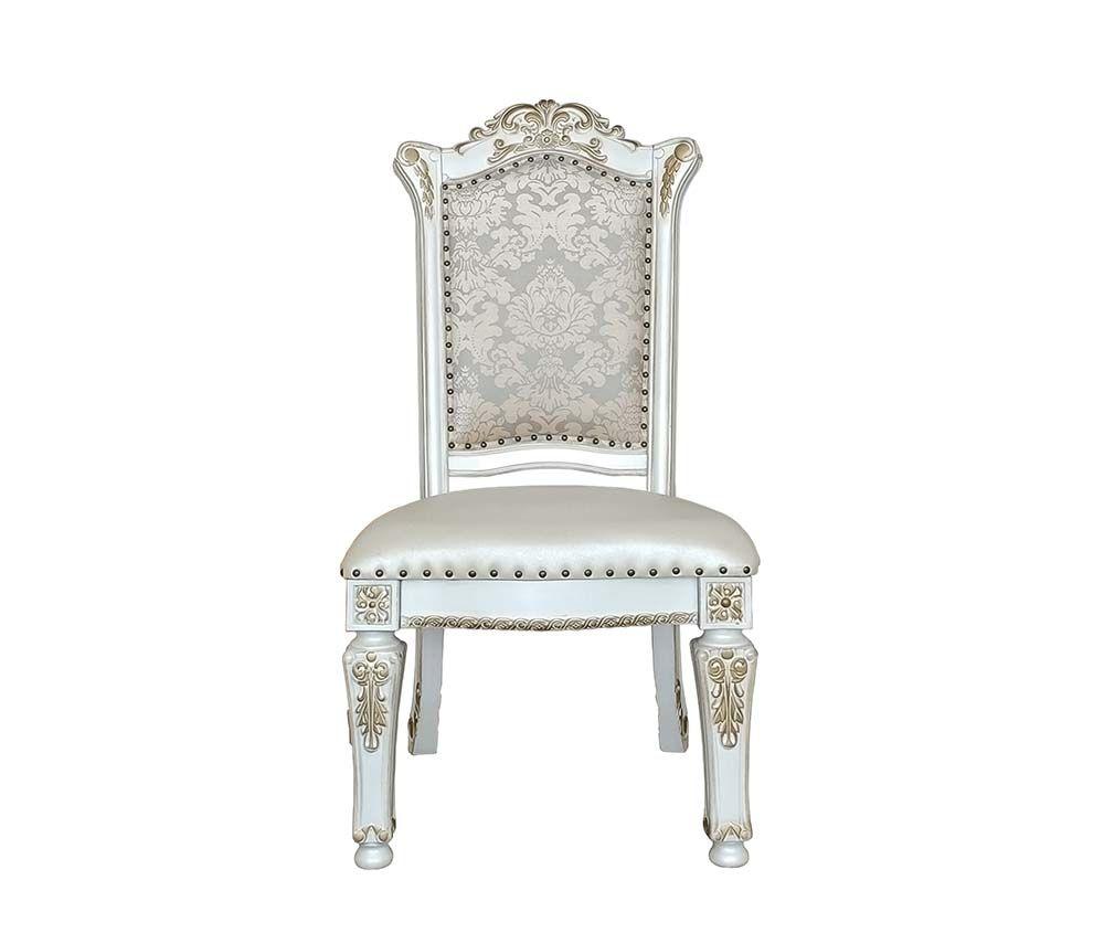 

    
Classic Antique Pearl Wood Side Chair Set 2PCS Acme Vendome DN01348-SC-2PCS
