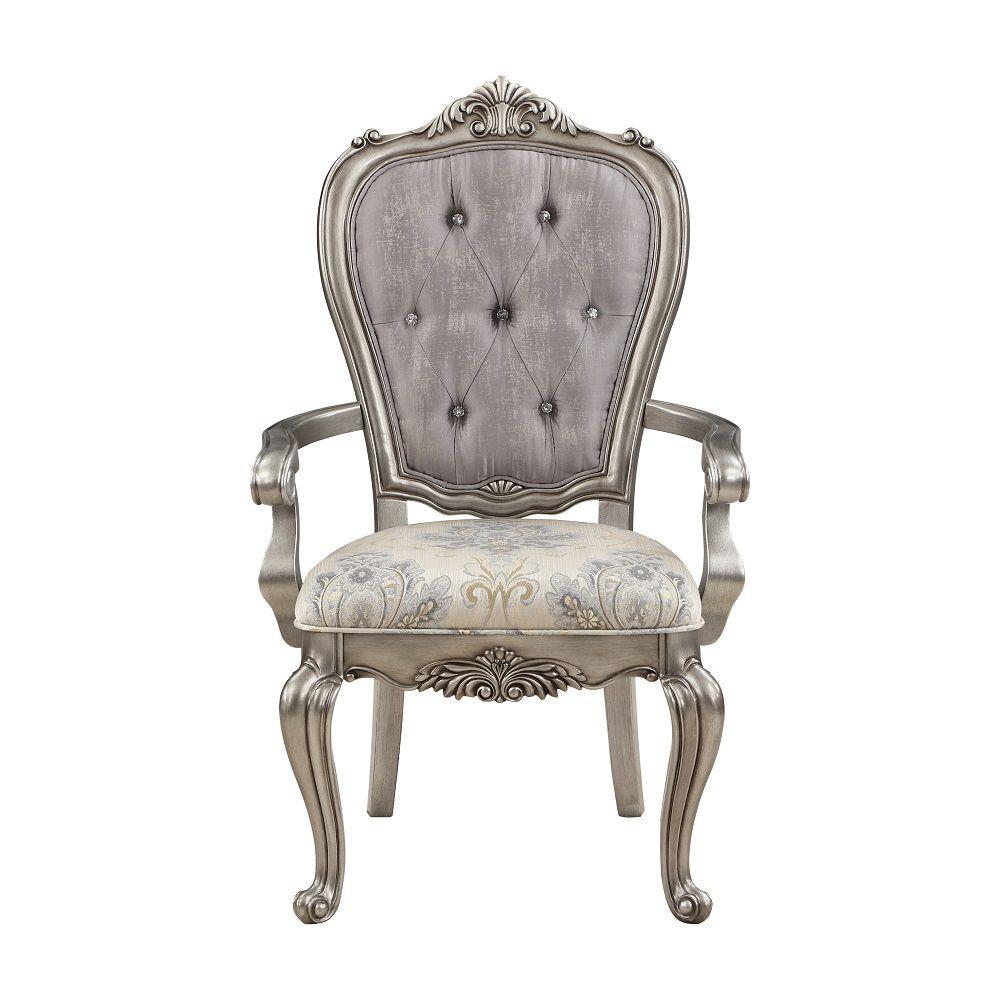 

        
Acme Furniture Ariadne Arm Chair Set 2PCS DN02283-AC-2PCS Dining Room Set Platinum Velvet 65436542636464
